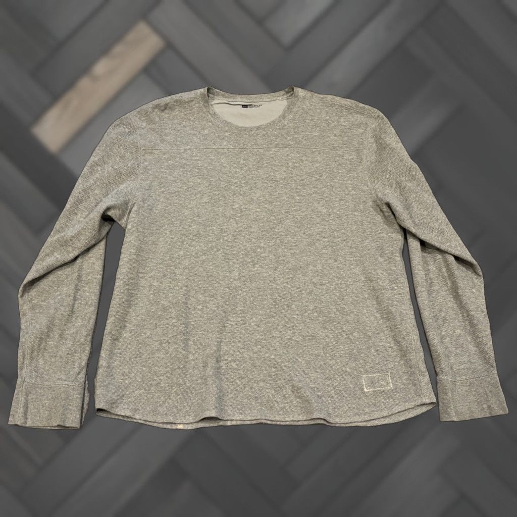 Gap VINTAGE GAP Thermal Shirt Mens 2XL Gray Long Sleeve Knit Pullover Athletic Fit Size US XXL / EU 58 / 5 - 1 Thumbnail