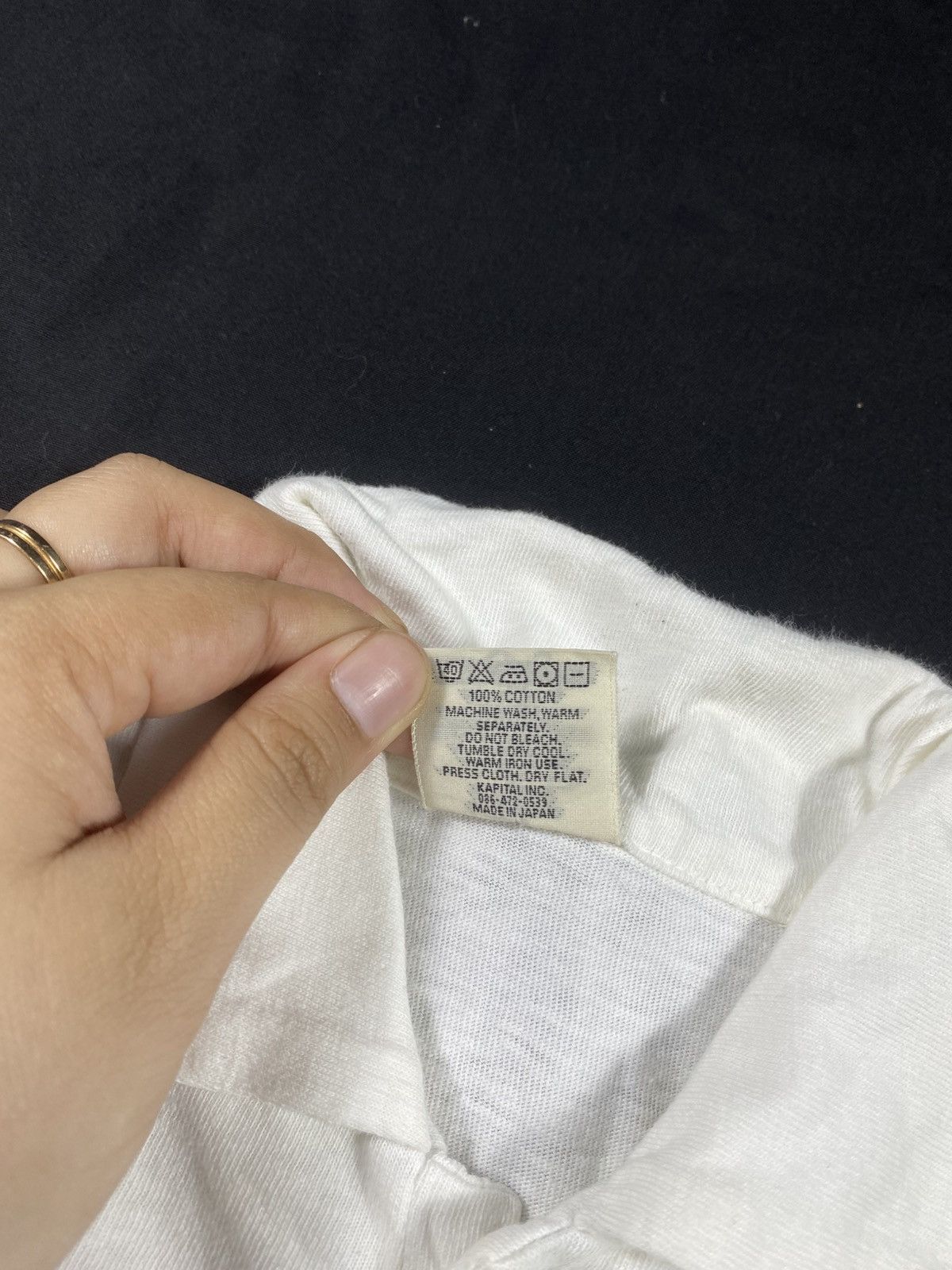 Kapital Kapital Cargo Double Pocket White Tshirt Size US S / EU 44-46 / 1 - 7 Thumbnail