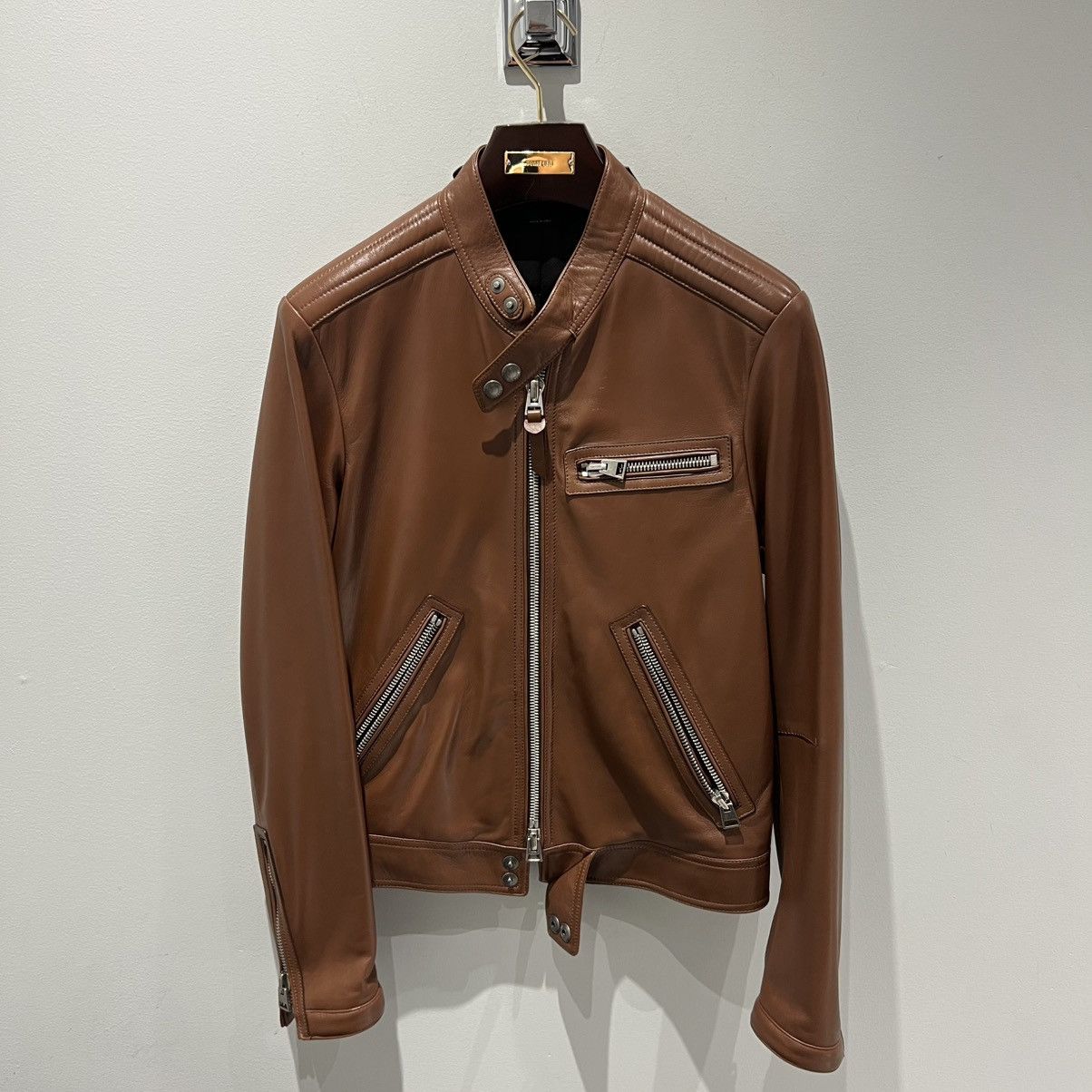 Tom Ford Tom Ford Leather Jacket in Small Size US S / EU 44-46 / 1 - 1 Thumbnail