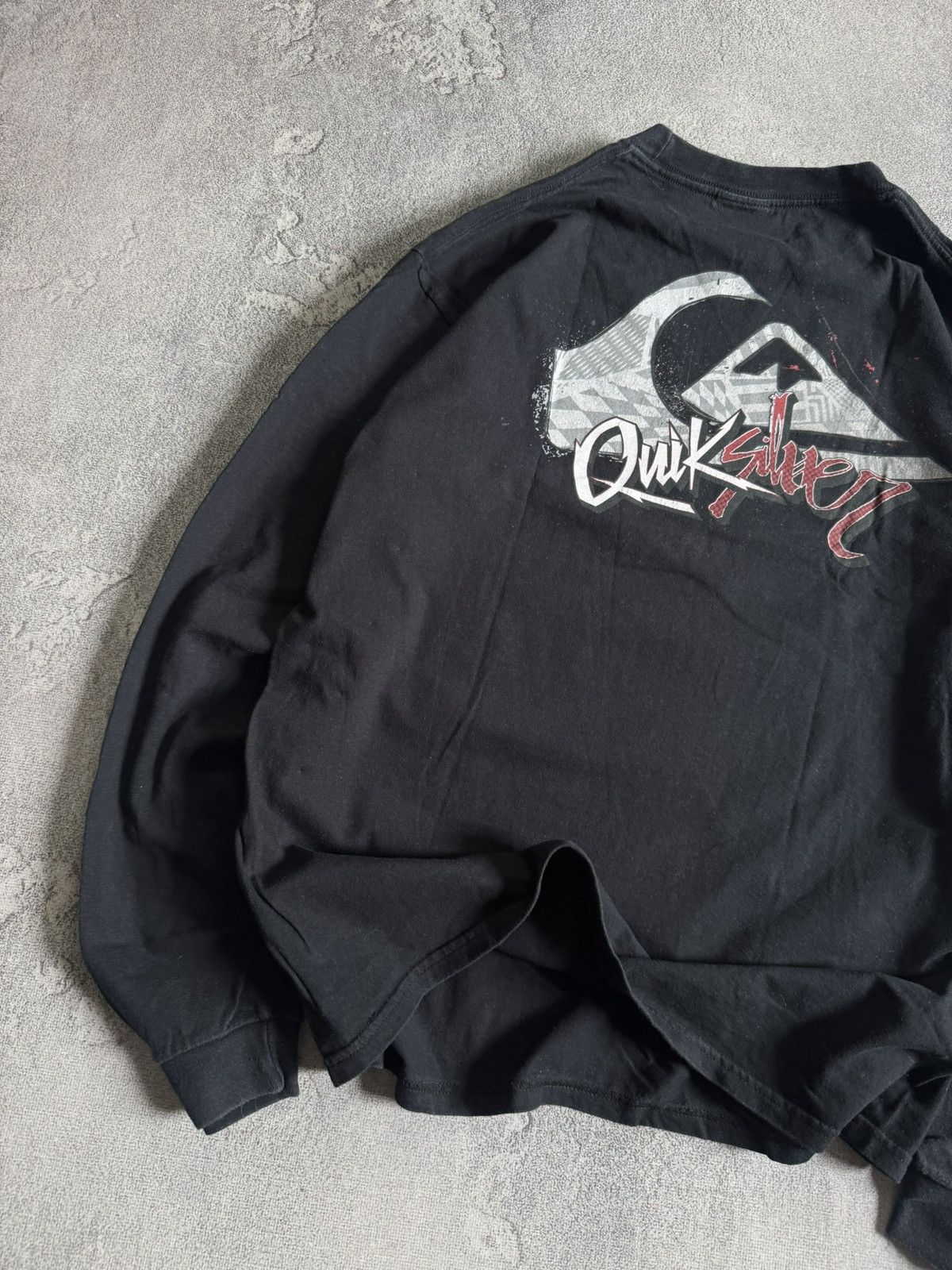 Quiksilver Quiksilver Quicksilver big logo surf tee tshirts long sleeve Size US L / EU 52-54 / 3 - 3 Thumbnail
