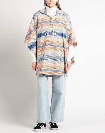 Celine o1bcso1str0824 Baja Cape In Cotton Tweed in Multicolor Size XS / US 0-2 / IT 36-38 - 3 Thumbnail