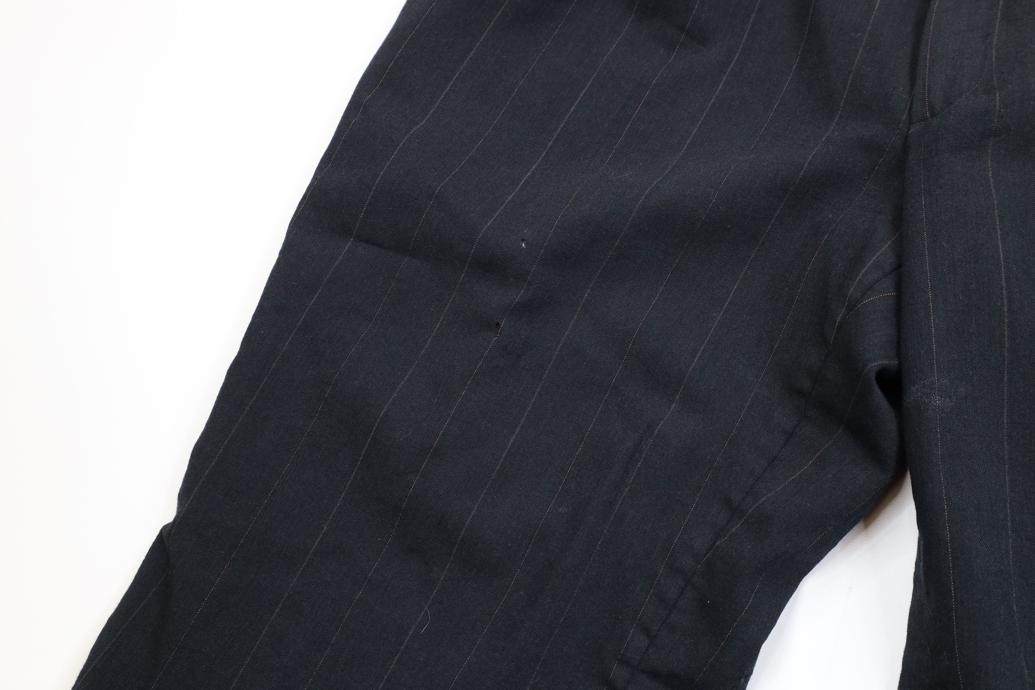 Vintage Vintage 80s Distressed 2 Piece Double Breasted Striped Suit Size 42L - 13 Thumbnail