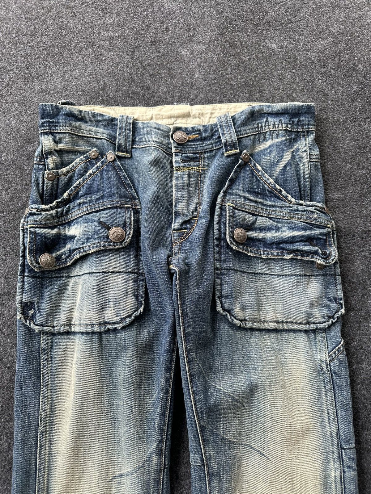 PPFM Vintage Bartack Bondage Distressed Denim W30 D215 Size US 30 / EU 46 - 2 Thumbnail