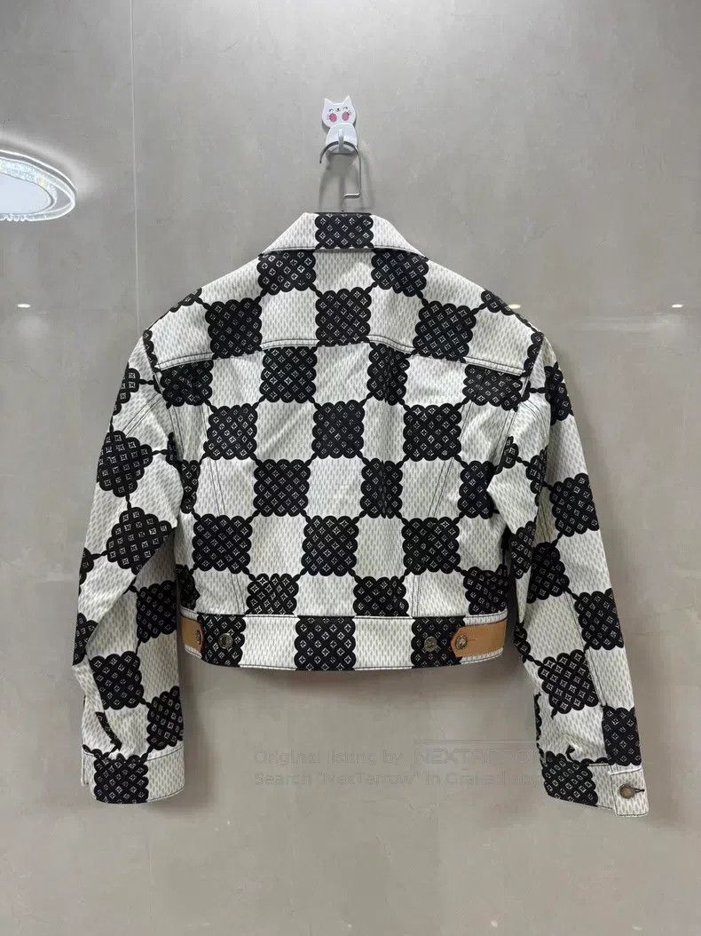 Louis Vuitton Louis Vuitton New Checkerboard Full Print Leather Denim Ja Size XS / US 0-2 / IT 36-38 - 2 Thumbnail