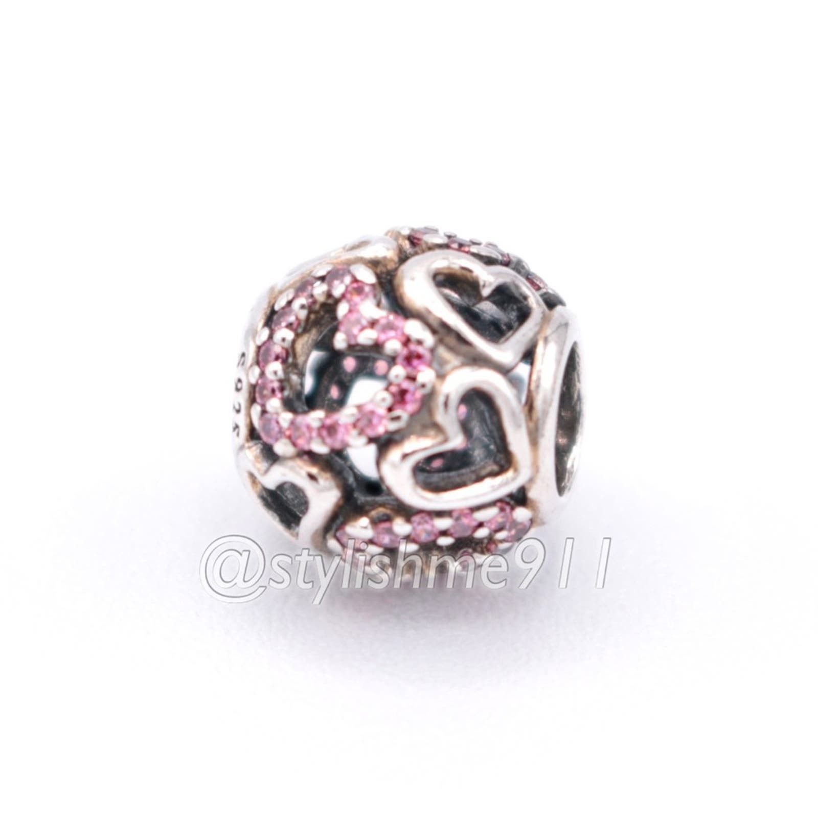 pandora Authentic PANDORA Falling in Love Charm - 791424CZS Size ONE SIZE - 8 Thumbnail