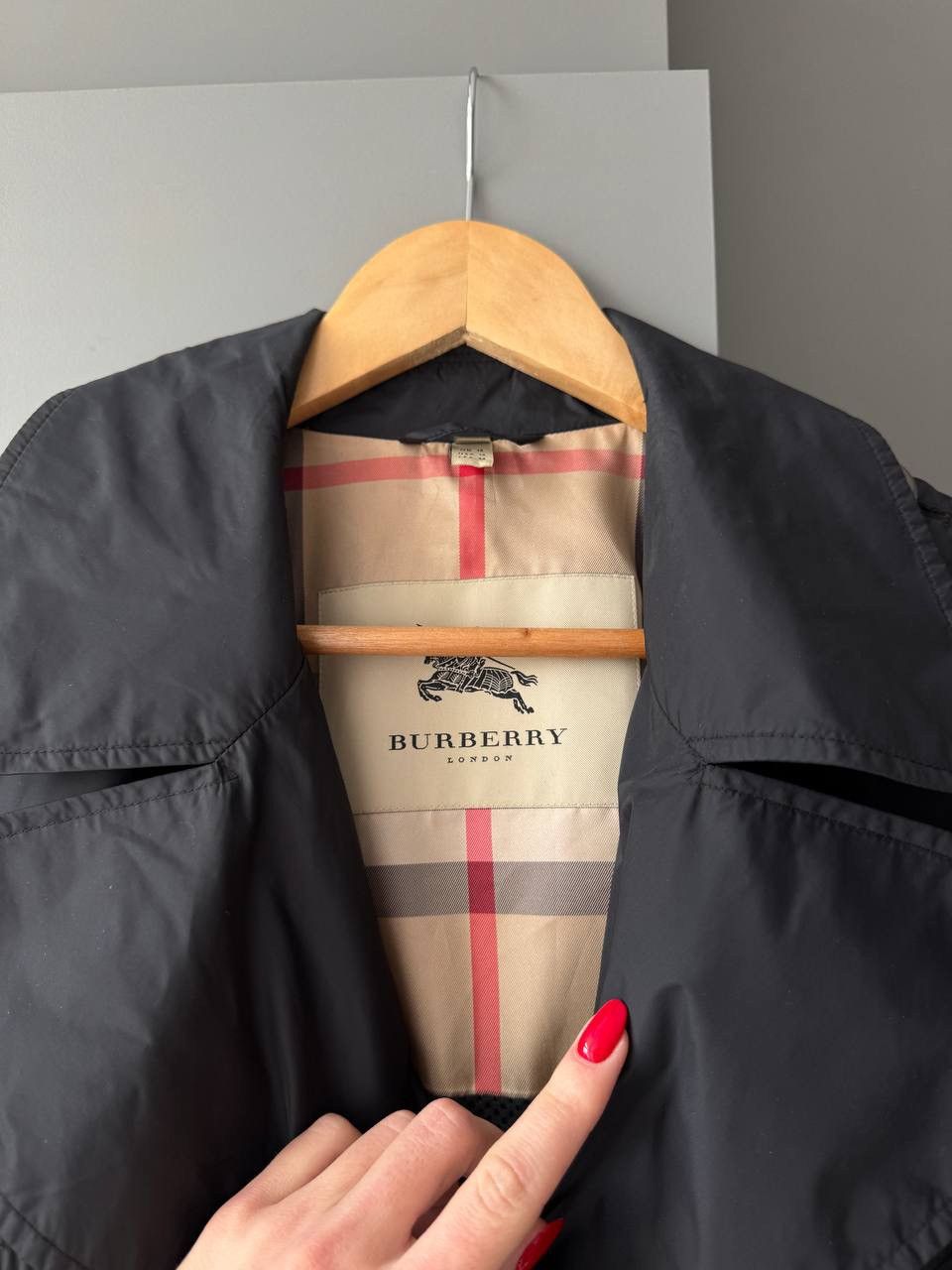 Burberry Burberry London Nylon Nova Check Belted Hooded Trench Coat Size XL / US 12-14 / IT 48-50 - 6 Thumbnail