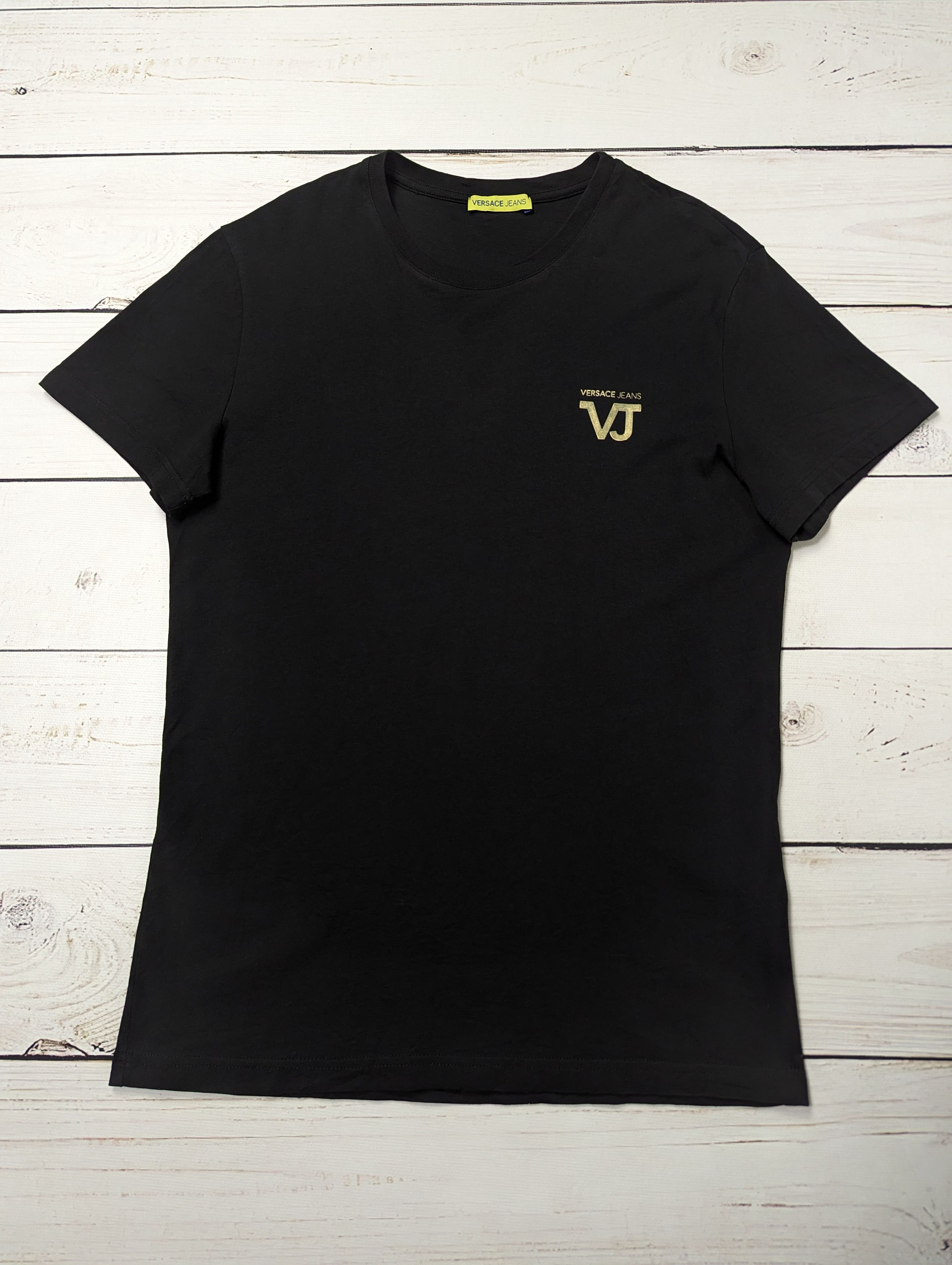 Versace × Versace Jeans Couture Versace Jeans Black Gold T-Shirt Size M Size US M / EU 48-50 / 2 - 2 Thumbnail