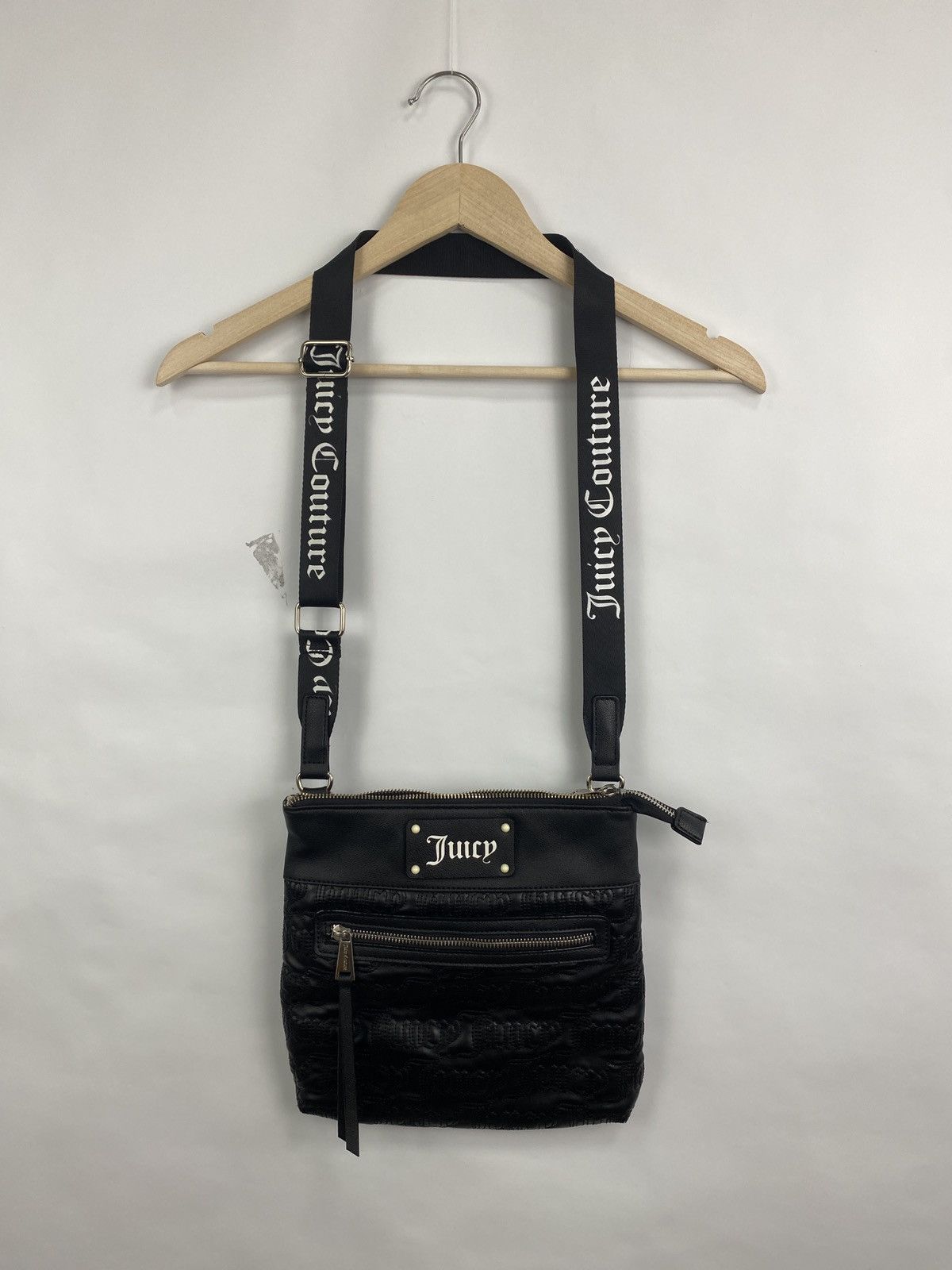 Juicy Couture Jeans Y2K Juice Couture Leather Bag Los Angeles Rare Retro Hupe Size ONE SIZE - 2 Thumbnail