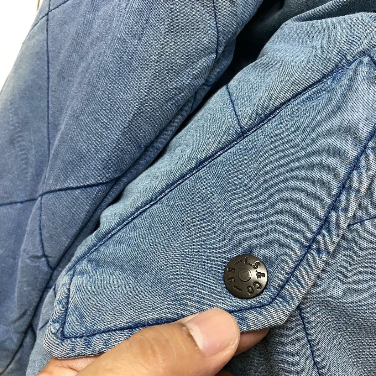 Levi's Rare LEVIS Reversible Fleece Sherpa Jacket indigo vintage Size US M / EU 48-50 / 2 - 5 Thumbnail
