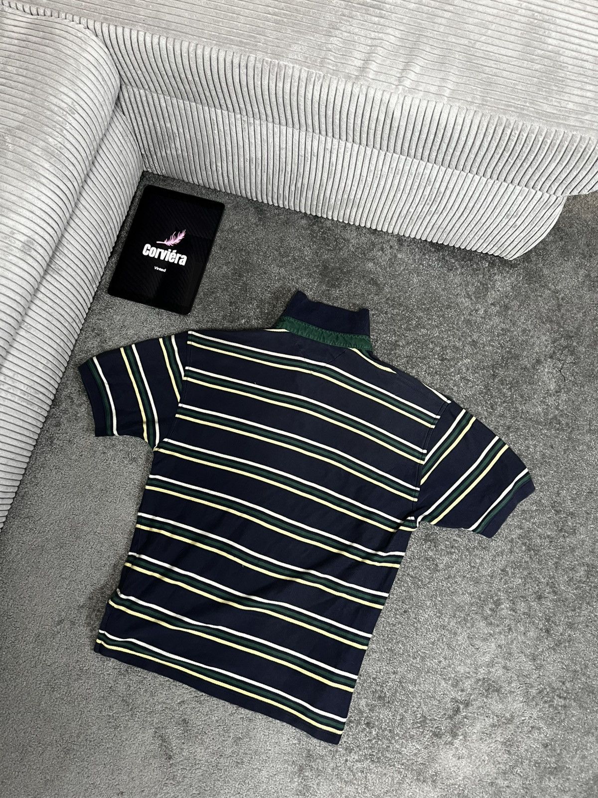 Designer × Tommy Hilfiger × Vintage Tommy Hilfiger Vintage Striped Polo Shirt Size US M / EU 48-50 / 2 - 4 Thumbnail