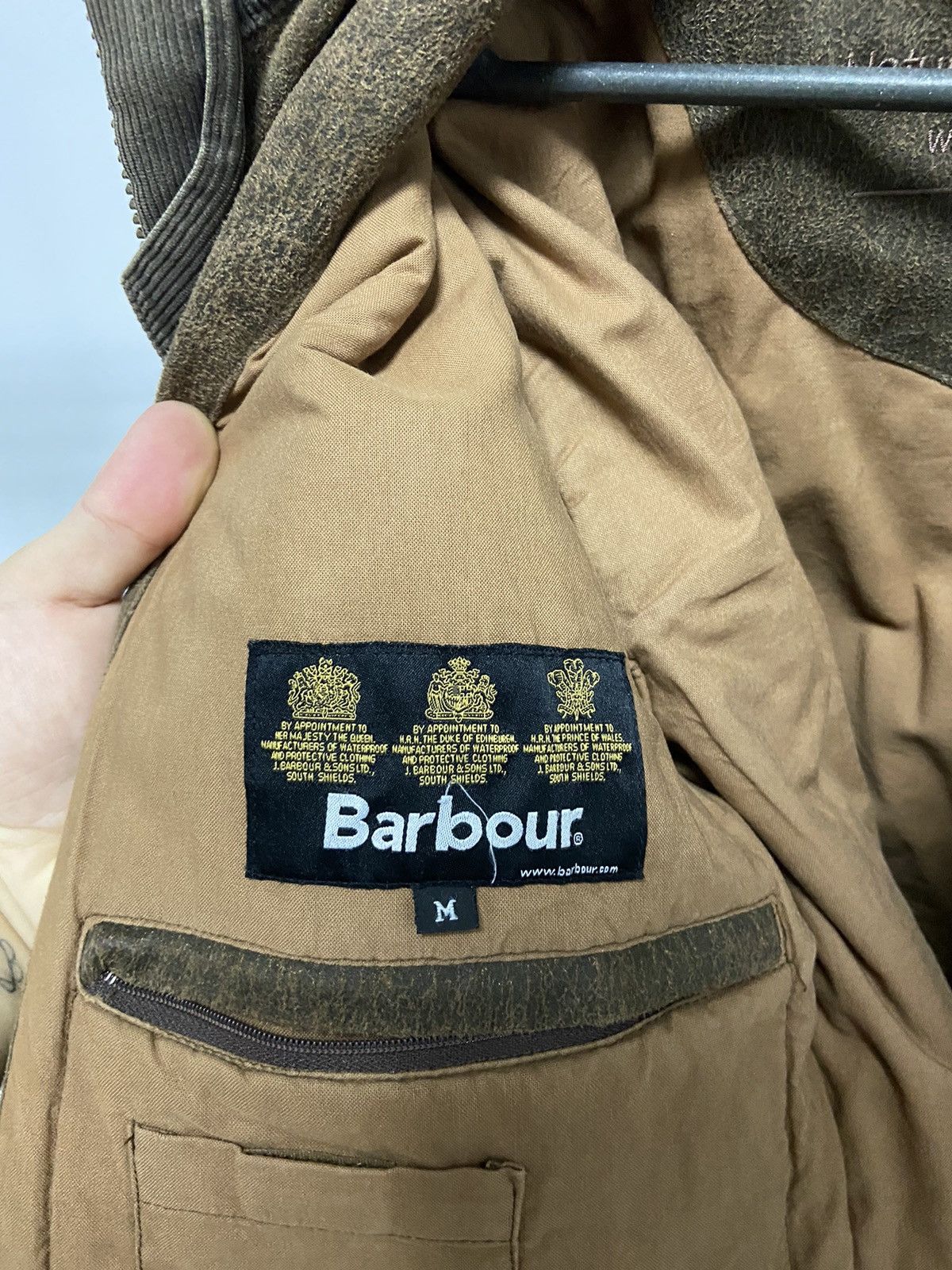 Barbour × Vintage Barbour Jacket small Logo Vintage Avant Garde waxed Size US M / EU 48-50 / 2 - 7 Thumbnail