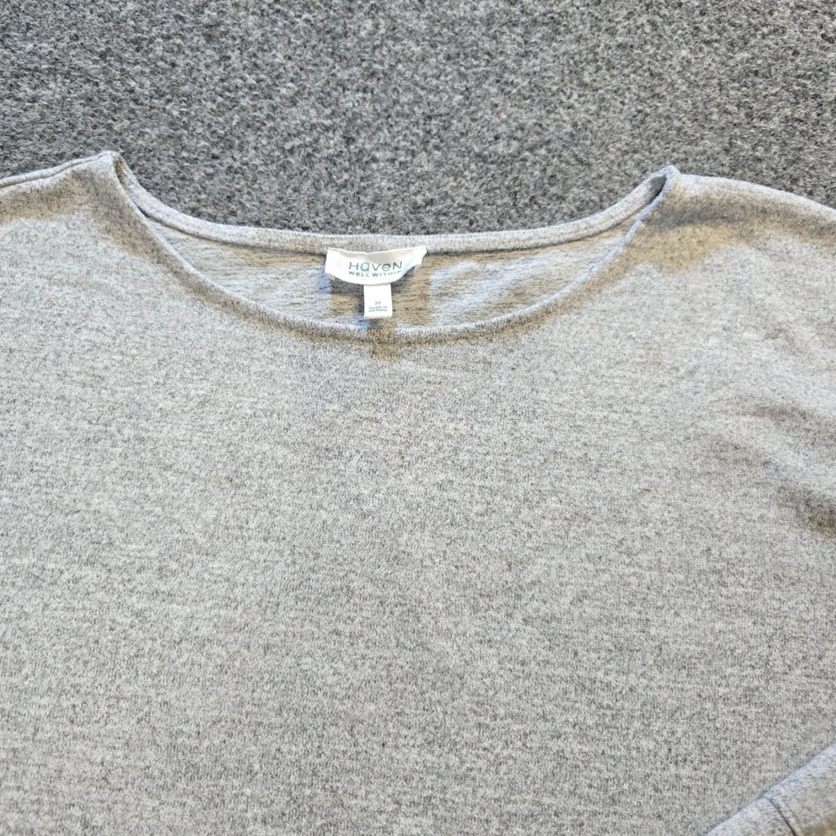 Vintage **Haven Well Within Gray Women's Medium Pullover Sweatshirt Soft Classic** User: **Haven Well Within Gray Women's Medium Classic Pullover Sweatshirt** Size M / US 6-8 / IT 42-44 - 2 Thumbnail