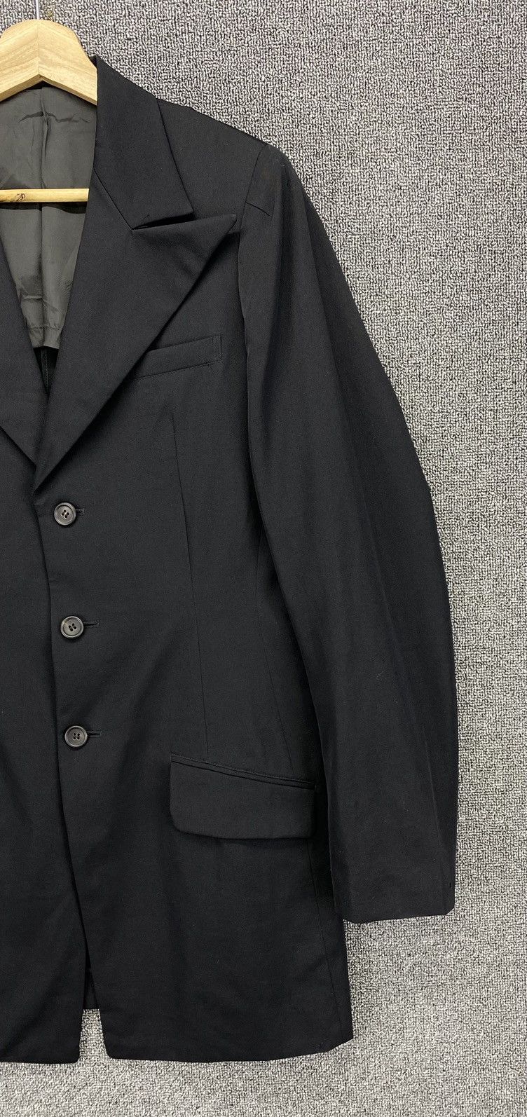 Yohji Yamamoto Vintage Yohji Yamamoto Wool Coats Long Jacket Size M / US 6-8 / IT 42-44 - 4 Thumbnail