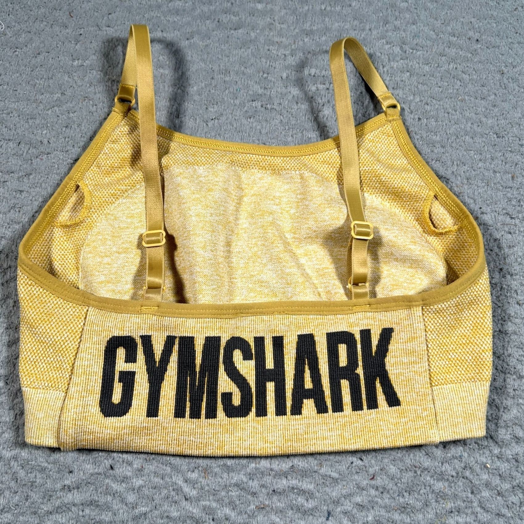 Gymshark Gymshark Yellow Strappy Sports Bra Womens M Adult Medium Yellow Basketball? Size ONE SIZE - 2 Thumbnail