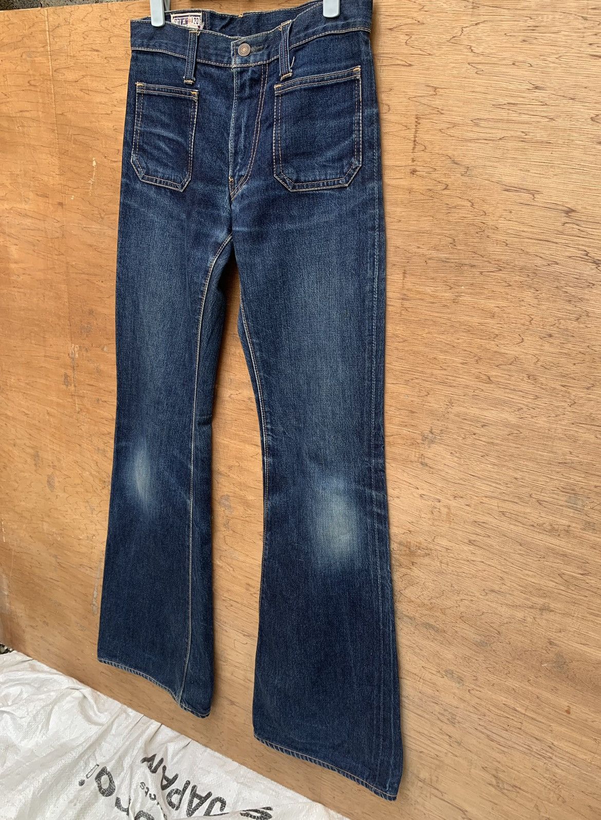 Edwin × Vintage Vintage Edwin Super Flare Bush Pant Bell Bottom Denim Size US 28 / EU 44 - 4 Thumbnail