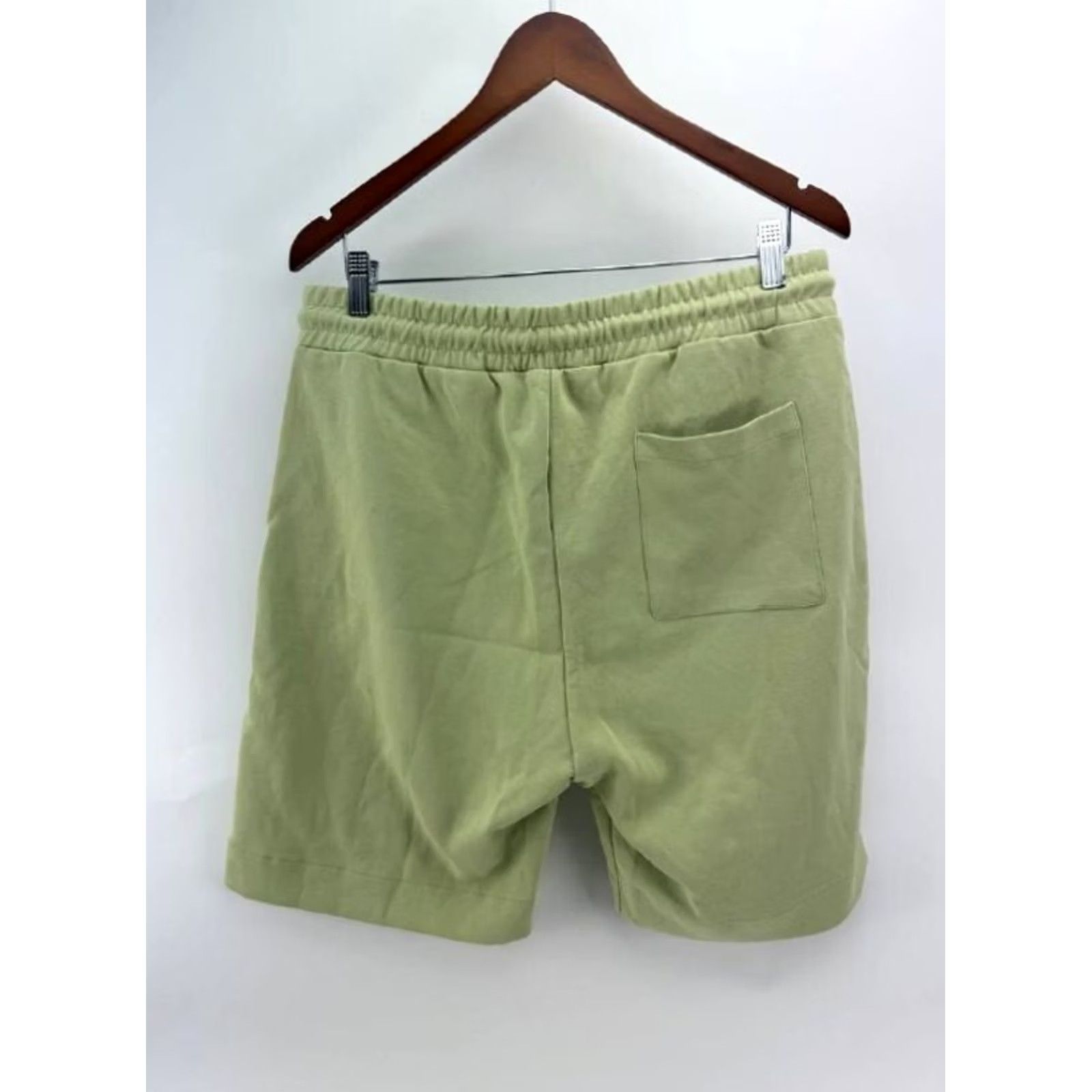 Zara Zara Shorts Mens L Green Light Lime Drawstring Sweatshorts Size US 33 - 2 Thumbnail