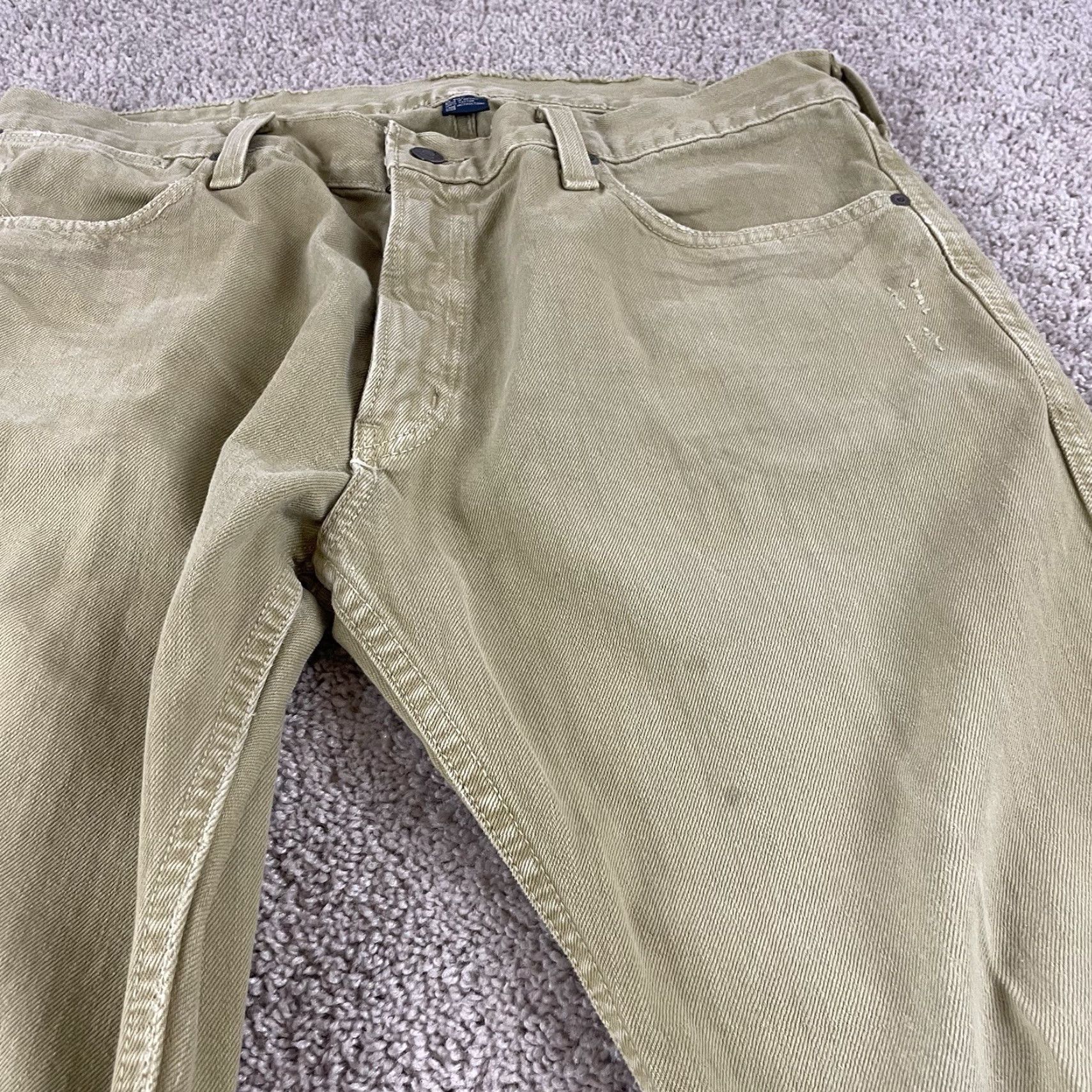 Polo Ralph Lauren VINTAGE Polo Ralph Lauren Adirondack Pants 36x30 Corduroys Tan 90s Heritage Vintage Mens Regular Straight Pockets Belt Loops Weathered Sanforized Size US M / EU 48-50 / 2 - 6 Thumbnail