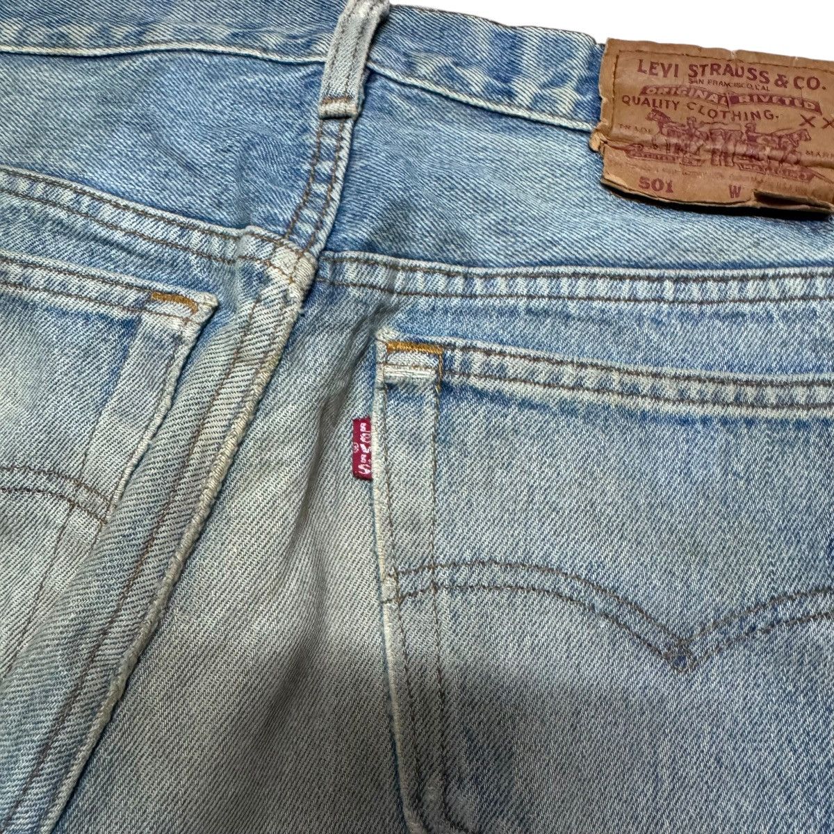 Levi's Vintage 90s Levis 501 Dirty Wash Rusty Jeans Size US 32 / EU 48 - 13 Thumbnail