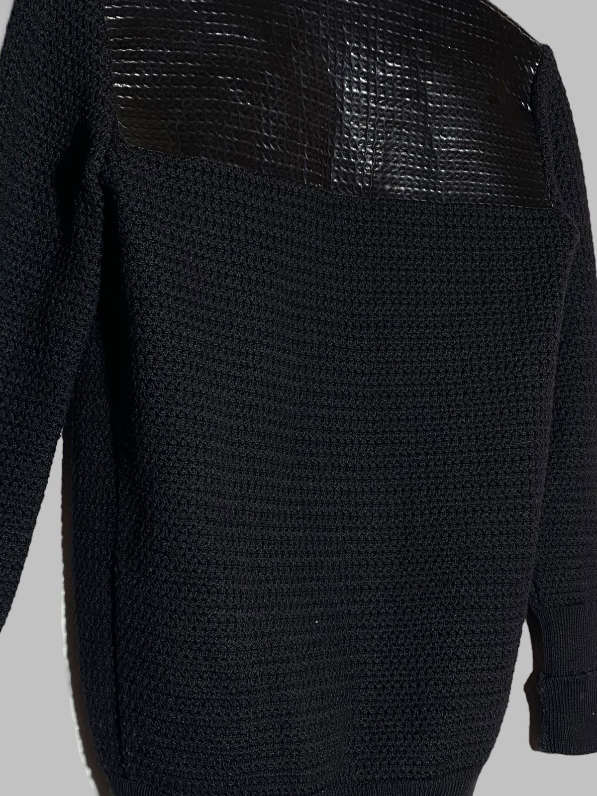 Prada Prada 2010 Wool Knit Cardigan With Polyurethane Details Size M / US 6-8 / IT 42-44 - 10 Thumbnail