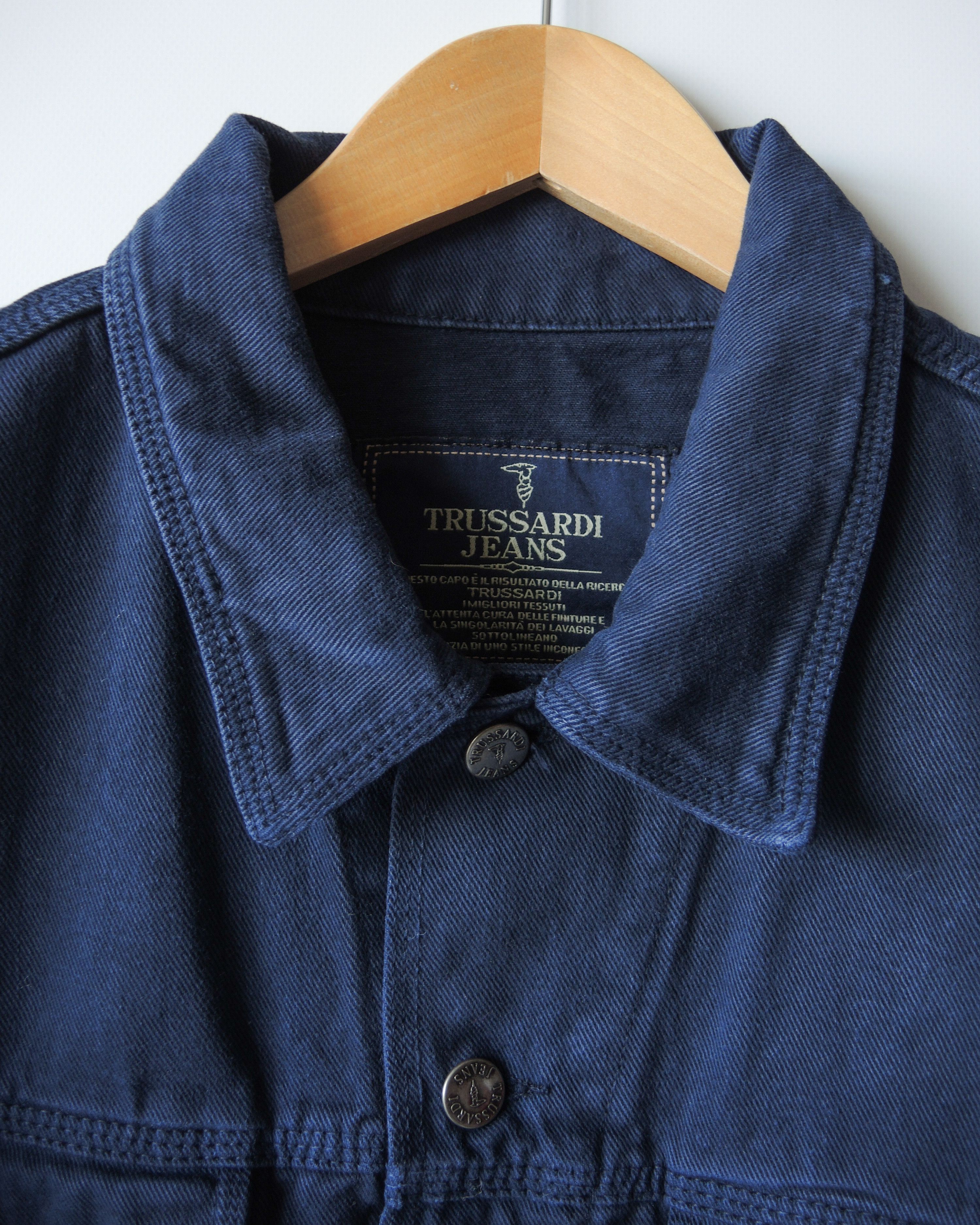 Trussardi Vintage Trussardi Denim Jacket Size US XL / EU 56 / 4 - 6 Thumbnail