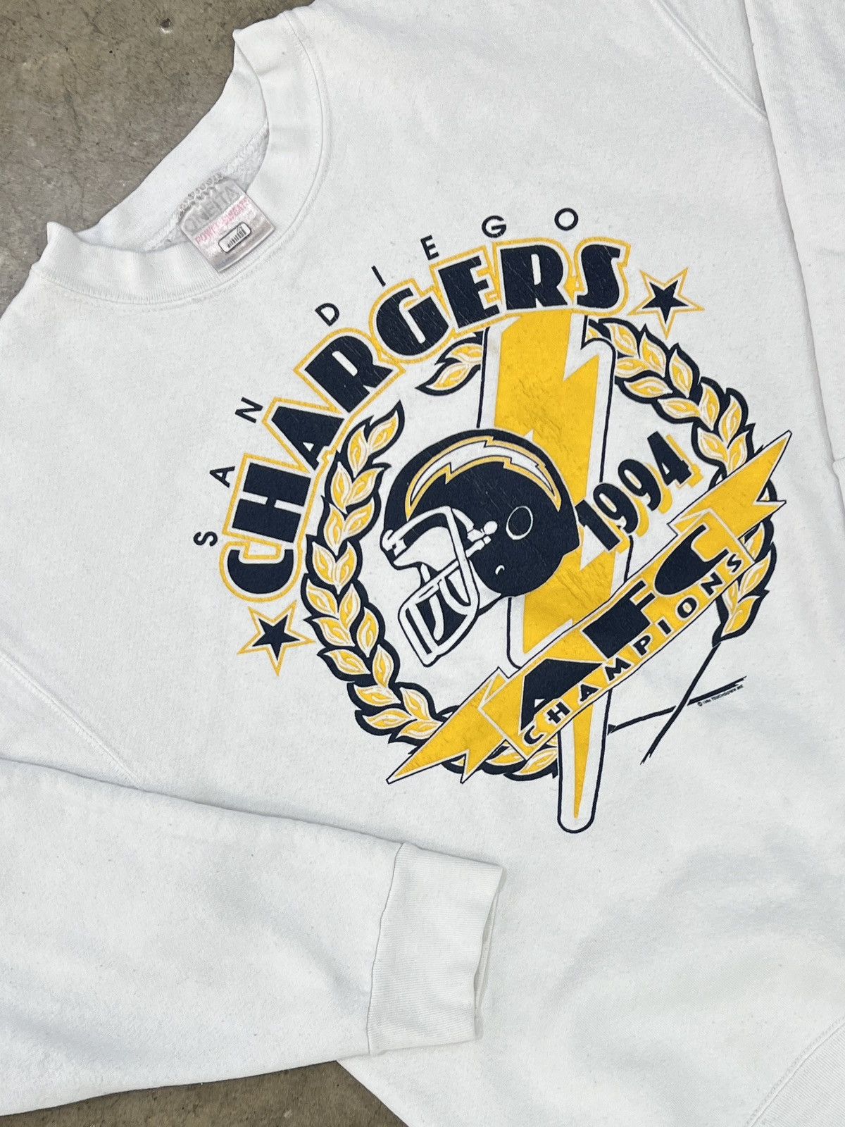 NFL Vintage 1994 San Diego Chargers AFC Champs Crewneck Large Size US L / EU 52-54 / 3 - 1 Thumbnail