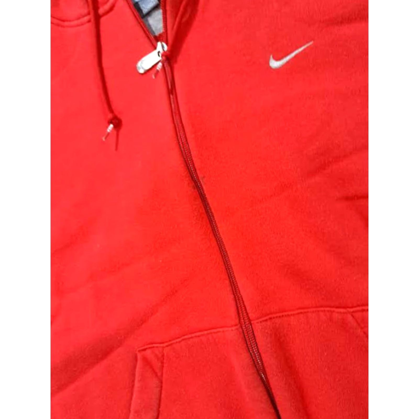 Nike VINTAGE Nike 90s Red Full Zip Hooded Sweatshirt Large Jacket Mens Size US L / EU 52-54 / 3 - 3 Thumbnail