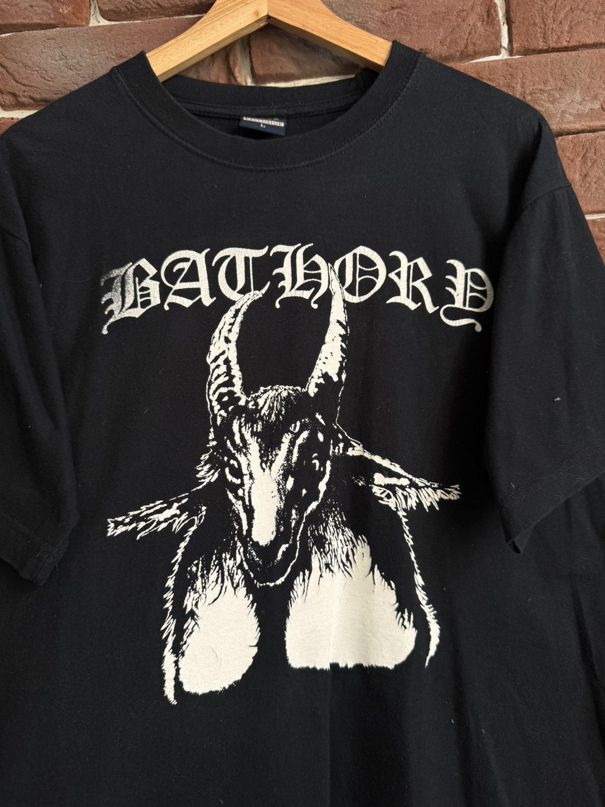 Band Tees Rare Bathory Vintage 00s Band Black Metal T-Shirt Goth Hype Size US L / EU 52-54 / 3 - 4 Thumbnail