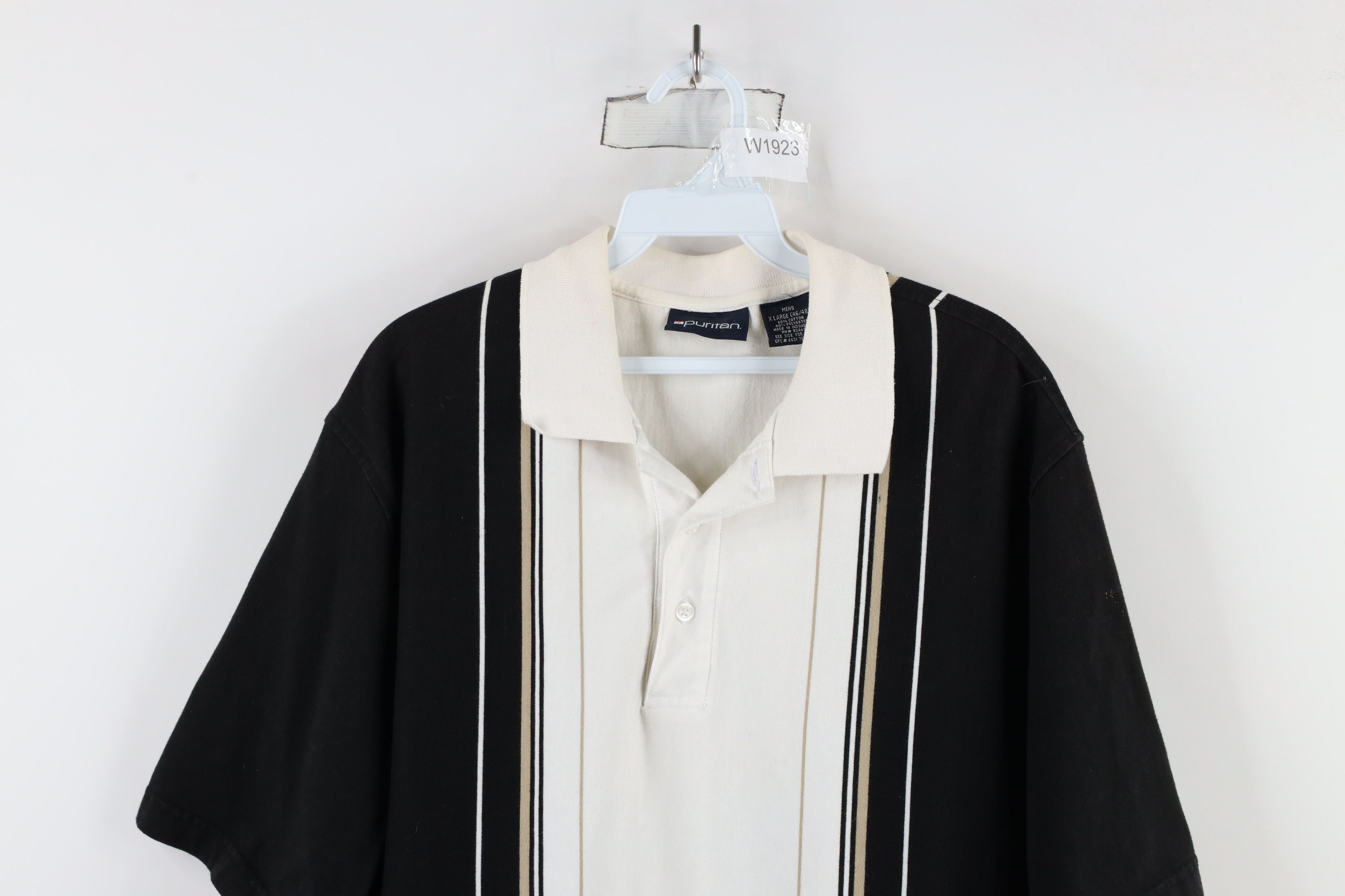 Vintage Vintage 90s Streetwear Striped Block Collared Polo Shirt Size US XL / EU 56 / 4 - 2 Thumbnail