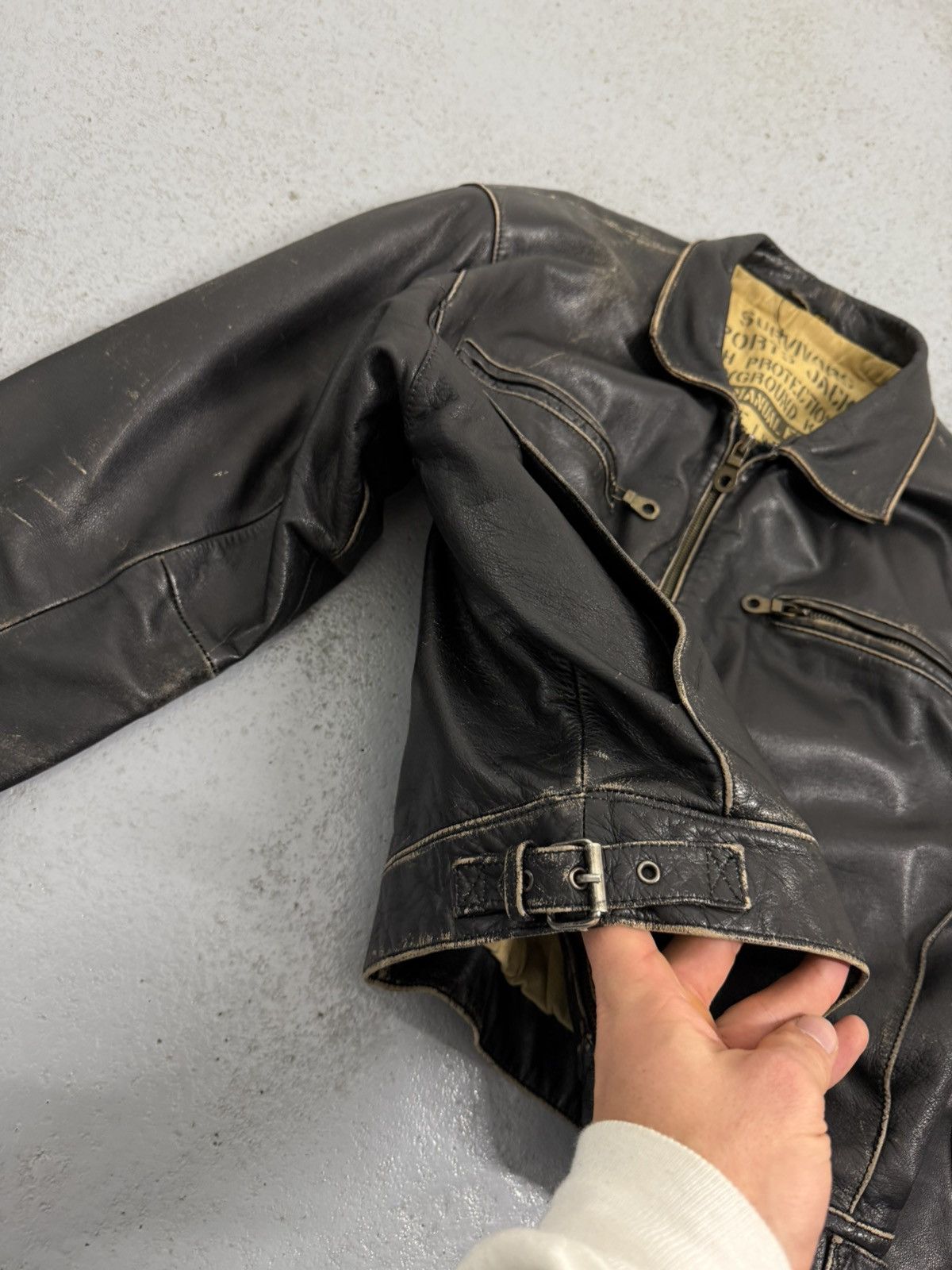 Genuine Leather Vintage Altantic Shores Key West Florida Leather Jacket Size US M / EU 48-50 / 2 - 8 Thumbnail