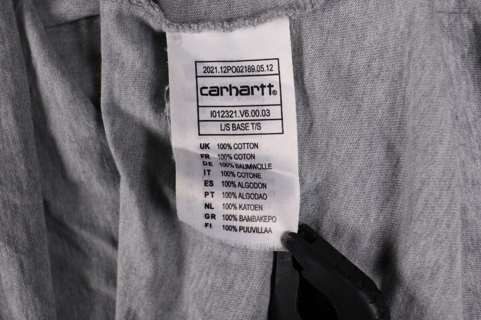 Carhartt Men's Carhartt L/S Base T/S Gray Pullover Shirt Size L Size US L / EU 52-54 / 3 - 11 Thumbnail