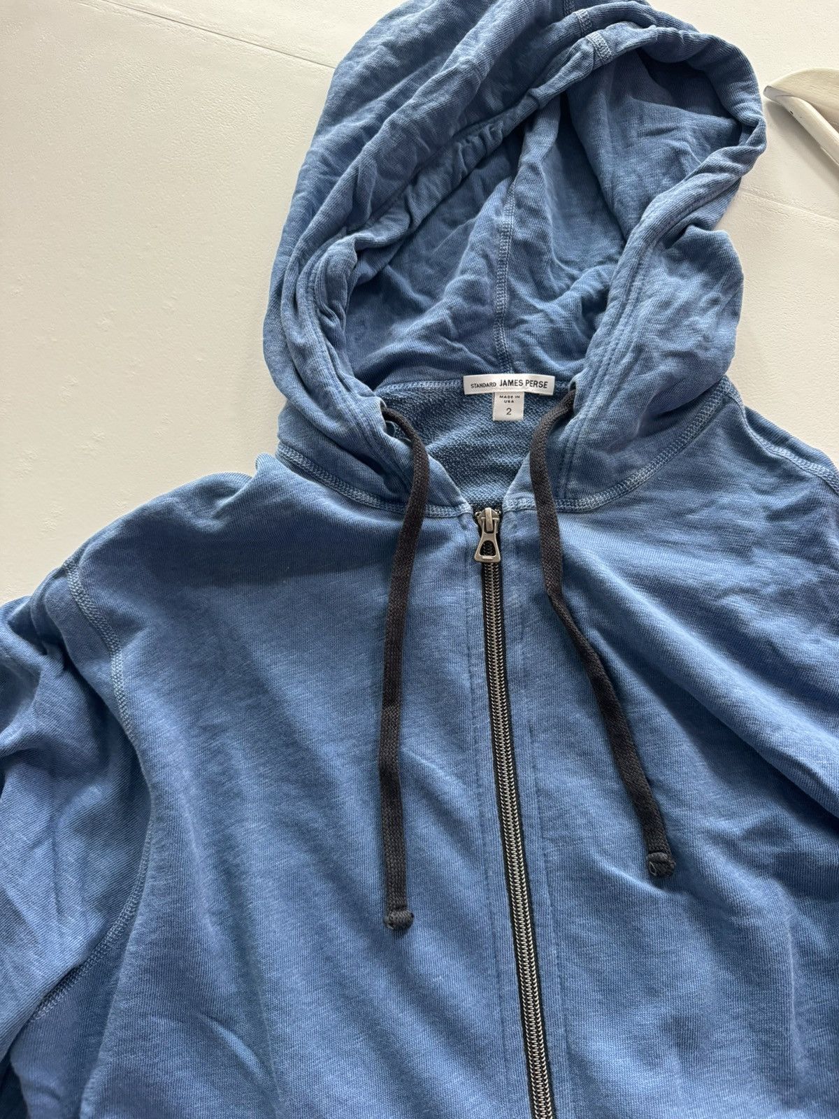 James Perse Loopback Supima Cotton-Jersey Zip-Up Hoodie Men Size US M / EU 48-50 / 2 - 1 Thumbnail