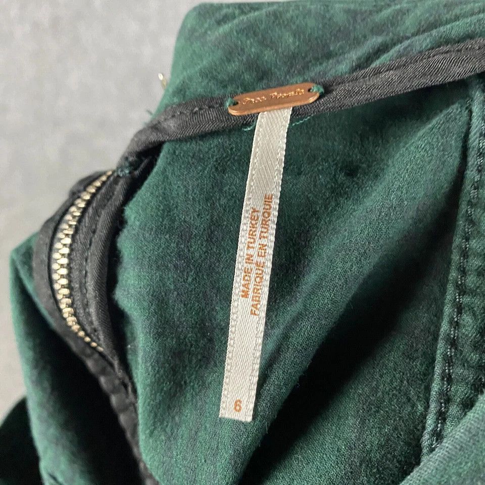Free People Free People Skirt Women's Size 6 Green Mini Cotton Blend Size 28" / US 6 / IT 42 - 7 Thumbnail