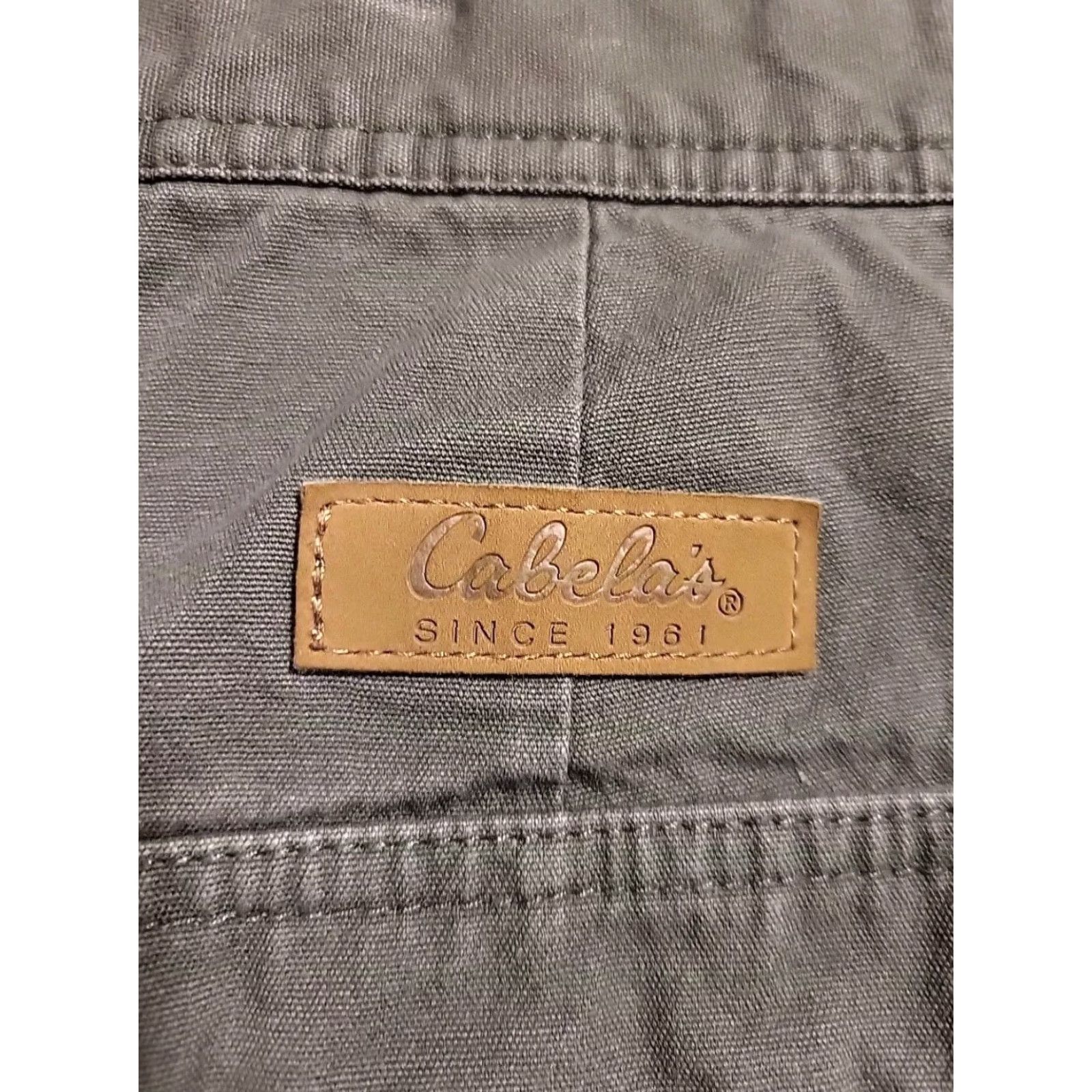 Vintage VINTAGE Cabela's Hiking Cargo Shorts Big & Tall 52 Gray Cotton Outdoors 1990s Mens Size US 36 / EU 52 - 3 Thumbnail