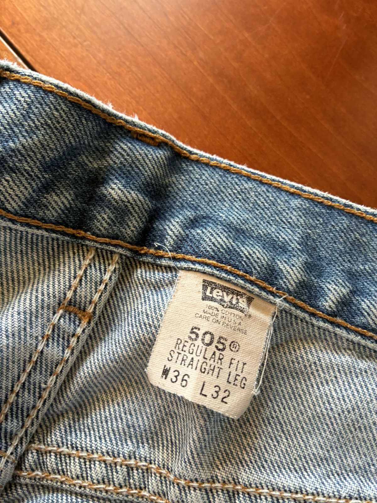 Von Dutch Vintage 90s Levi’s 505 faded denim jeans Size ONE SIZE - 5 Thumbnail
