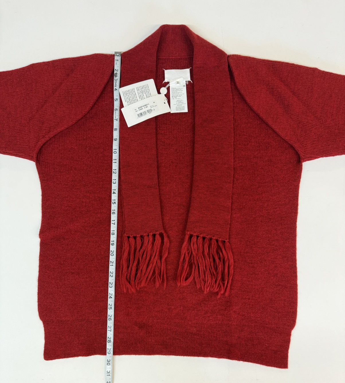 Maison Margiela MAISON MARGIELA SS17 100% Wool Scarf-Neck Cardigan — Size L Size L / US 10 / IT 46 - 23 Thumbnail