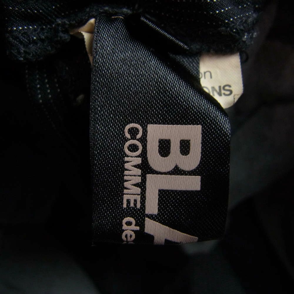 Comme des Garcons Black Short Poly-shrunk Striped 5/8 Length Pant Rubber Waist Black Size US 27 - 4 Thumbnail