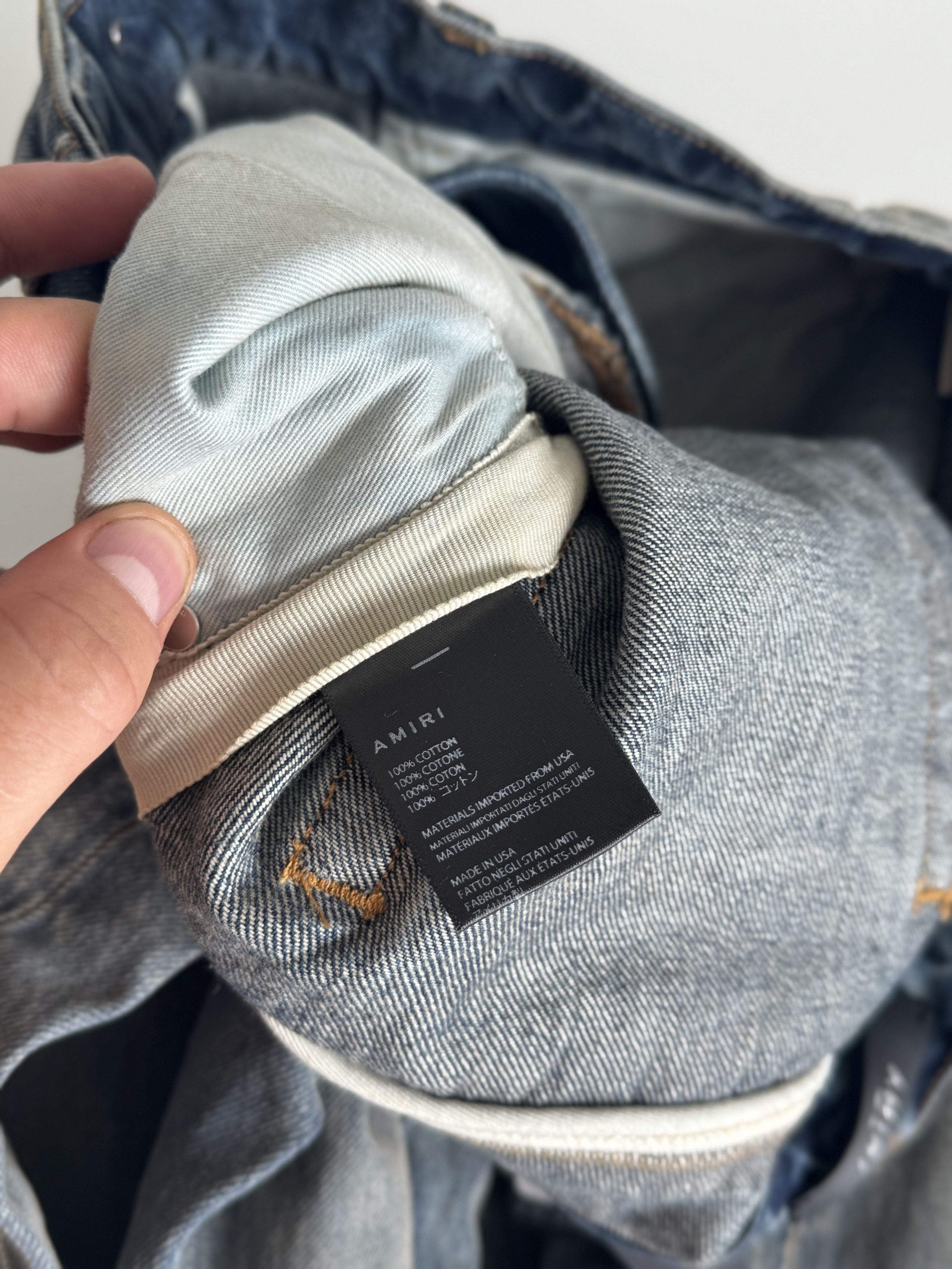 Amiri AMIRI Straight leg jeans | SIZE 30 | INDIGO Size US 30 / EU 46 - 7 Thumbnail