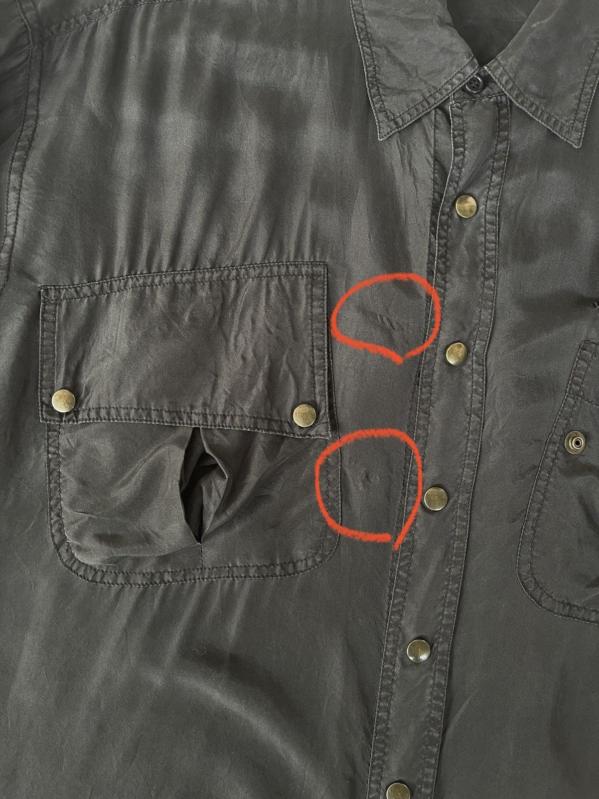 Faith Connexion FAITH CONNEXION SILK PONGE SHIRT BUTTON UP LONG SLEEVE Size US XS / EU 42 / 0 - 13 Thumbnail