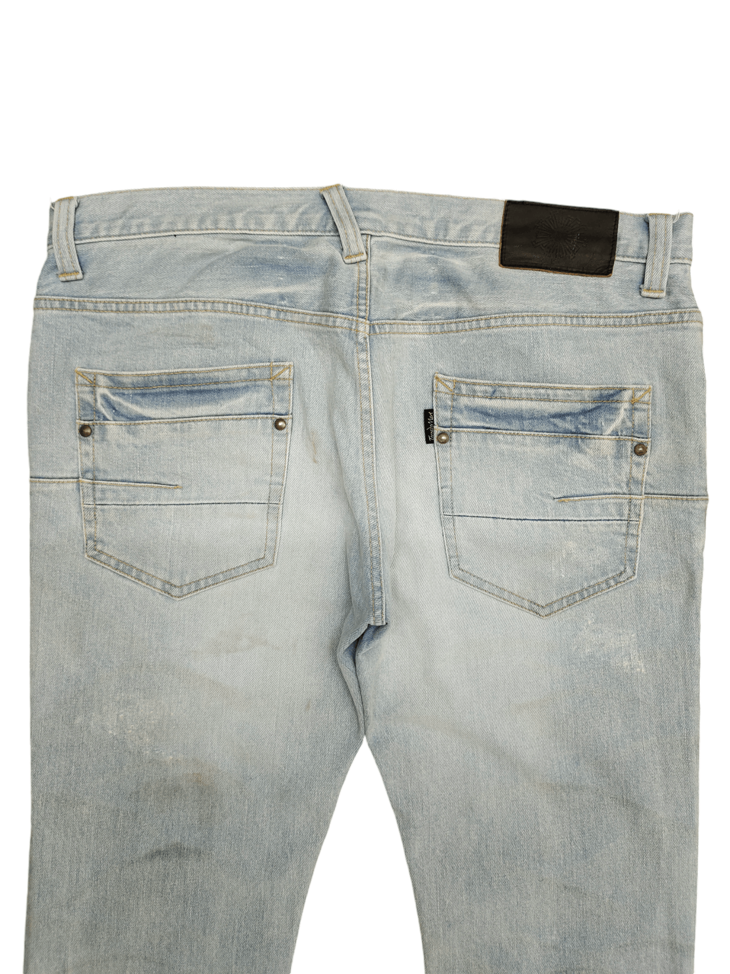 Tornado Mart Slim Flare Tornado Mart Clawmark Faded Denim Bootcut Y2k Size US 35 - 14 Thumbnail