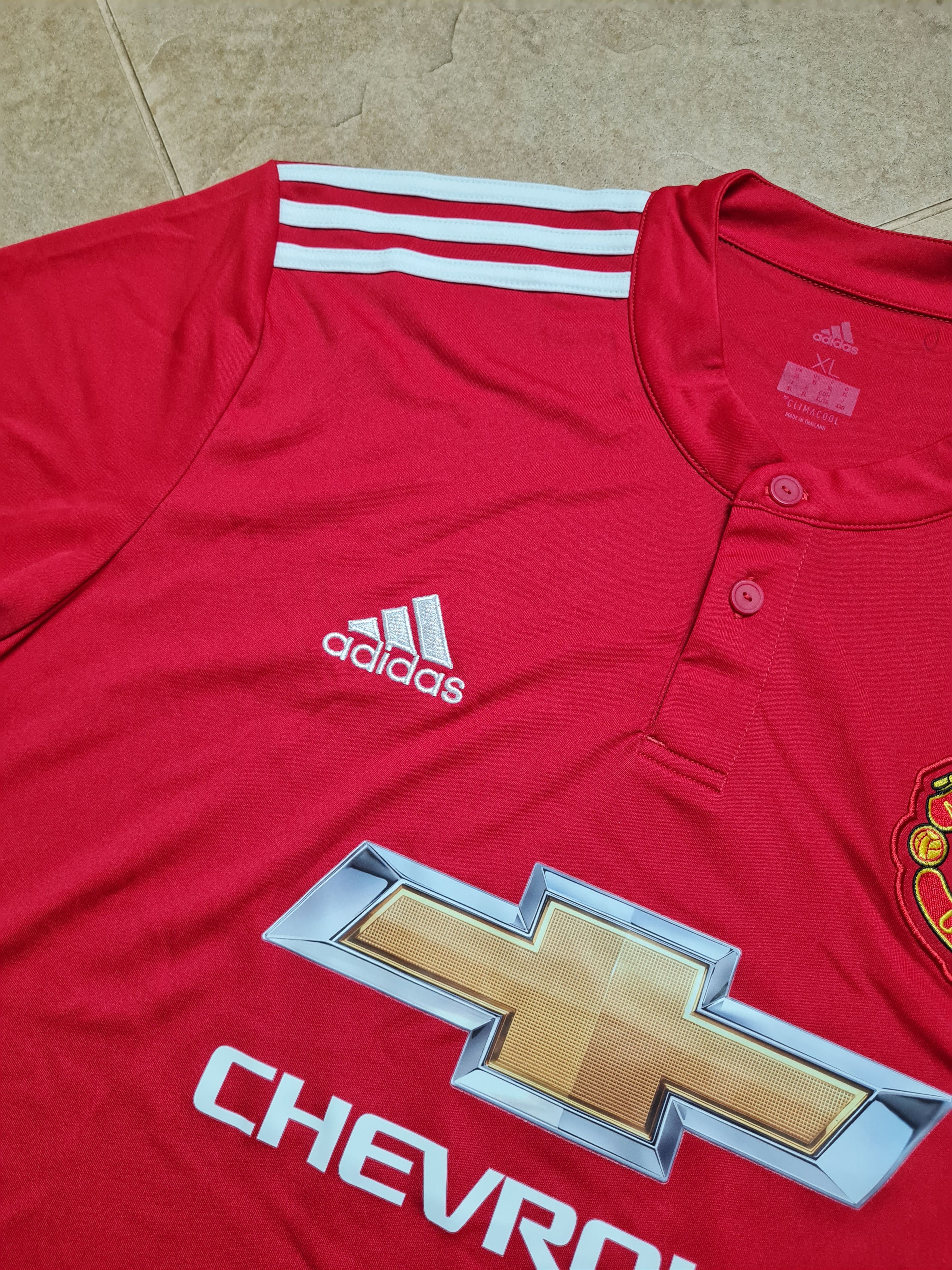 Adidas Manchester United 2017-18 Home Shirt Adidas XL Size US XL / EU 56 / 4 - 9 Thumbnail