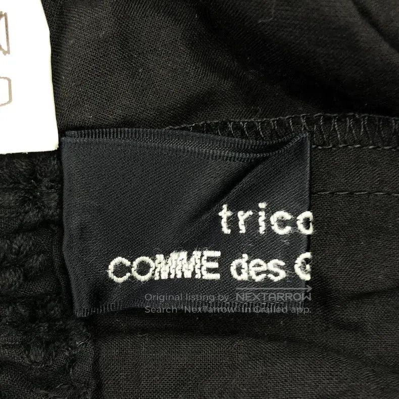 Comme des Garcons Comme Des Garcons size S Black 3D Embroidered Corduroy Loo Size 23" - 5 Thumbnail