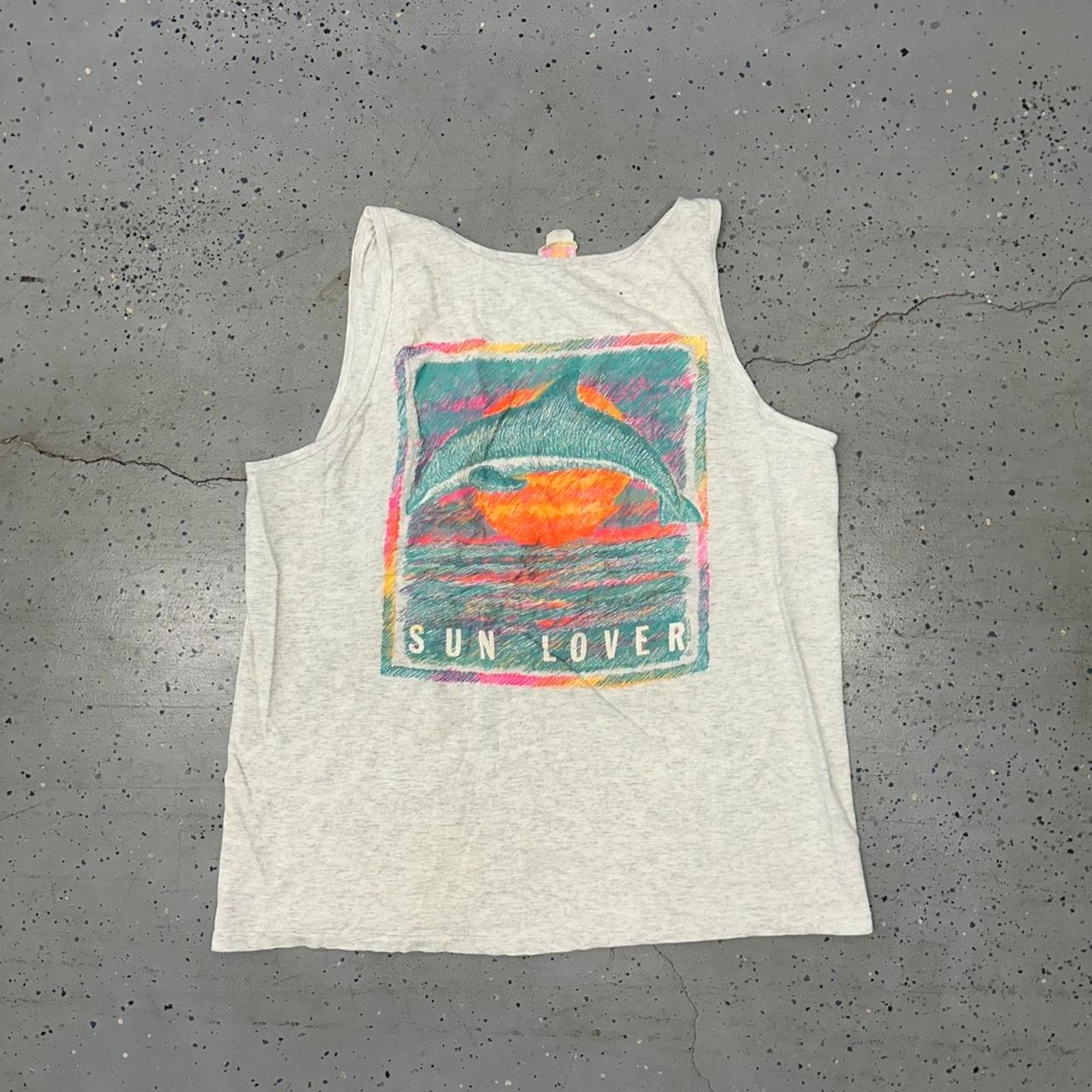 Other VTG 80s Sun Lover Tank Top Size XL / US 12-14 / IT 48-50 - 1 Thumbnail