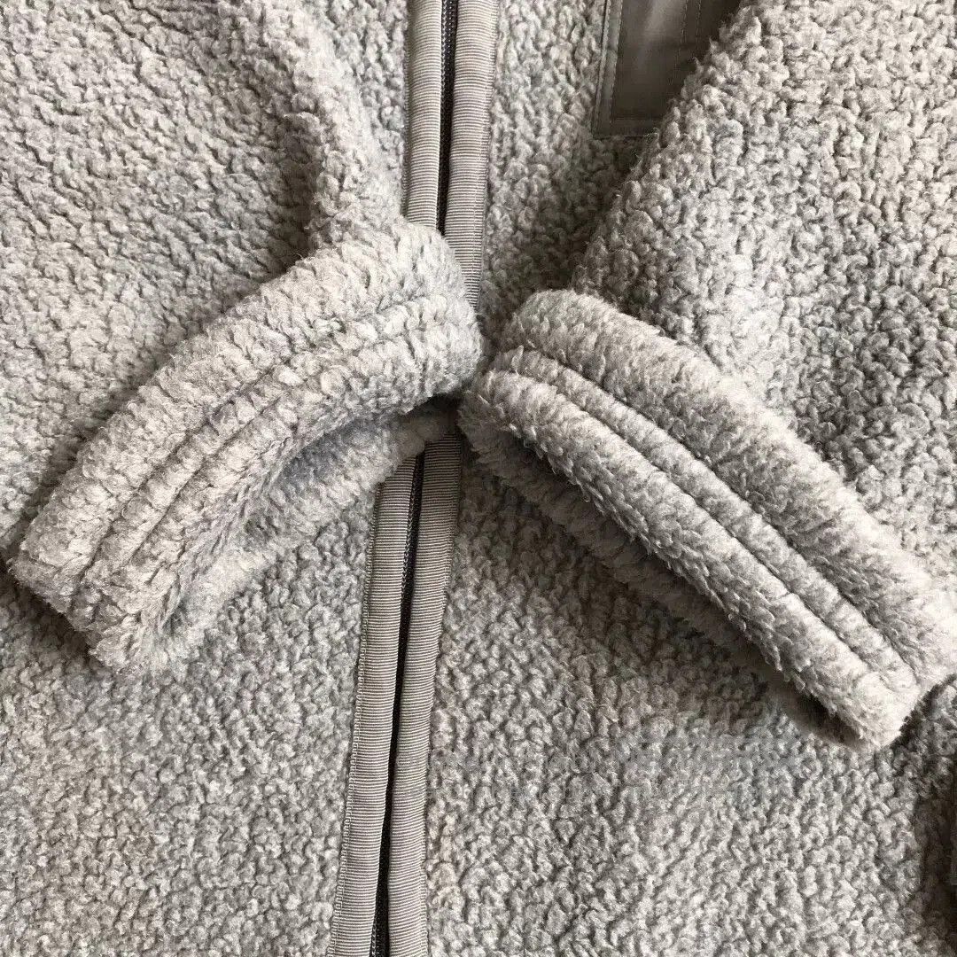Porter Classic gray fleece jacket with zipper and pocket. Size US L / EU 52-54 / 3 - 3 Thumbnail