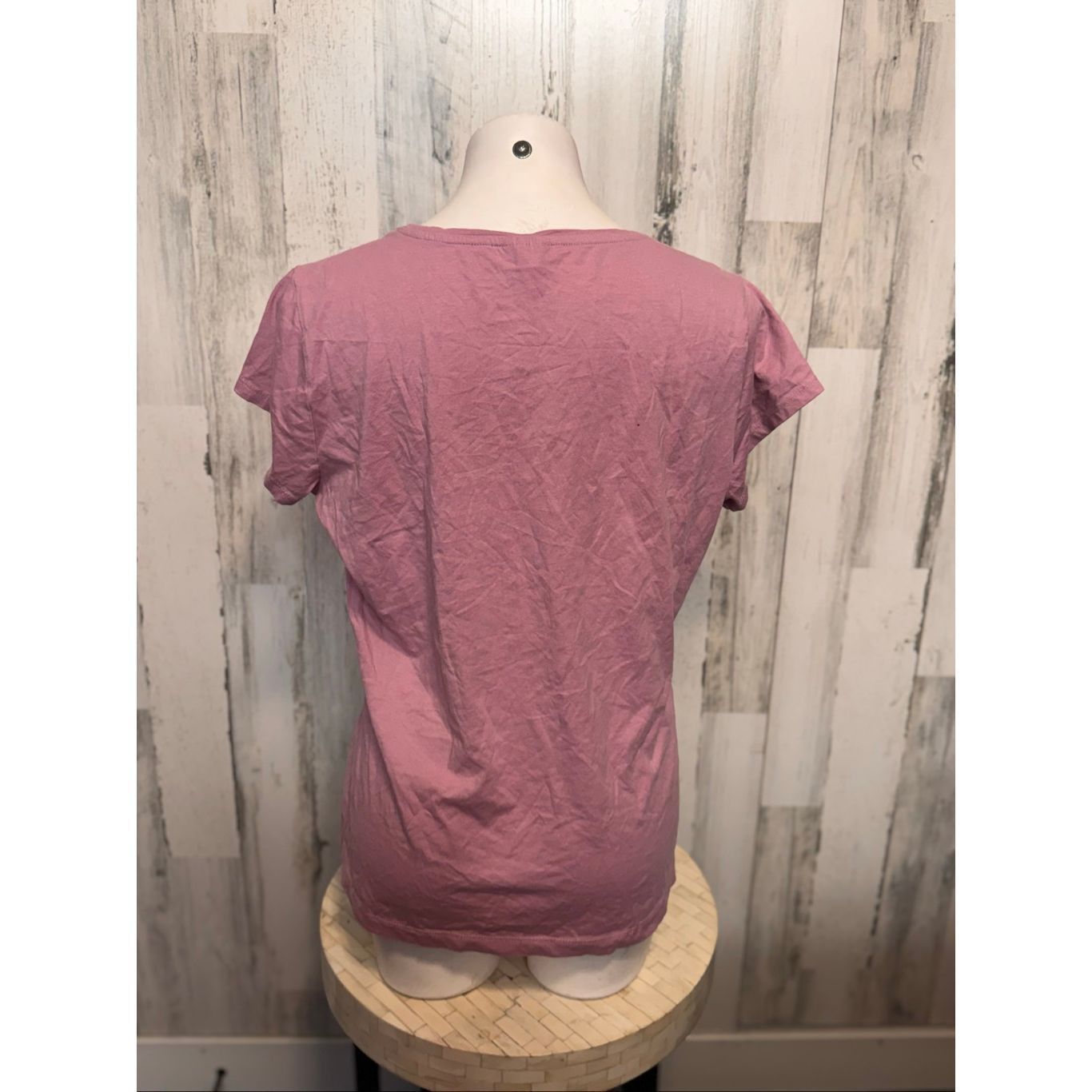 Other Beloved Woman Mauve Pink Short Sleeve Basic Cotton Tee 3XL Size 3XL / US 20-22 - 2 Thumbnail