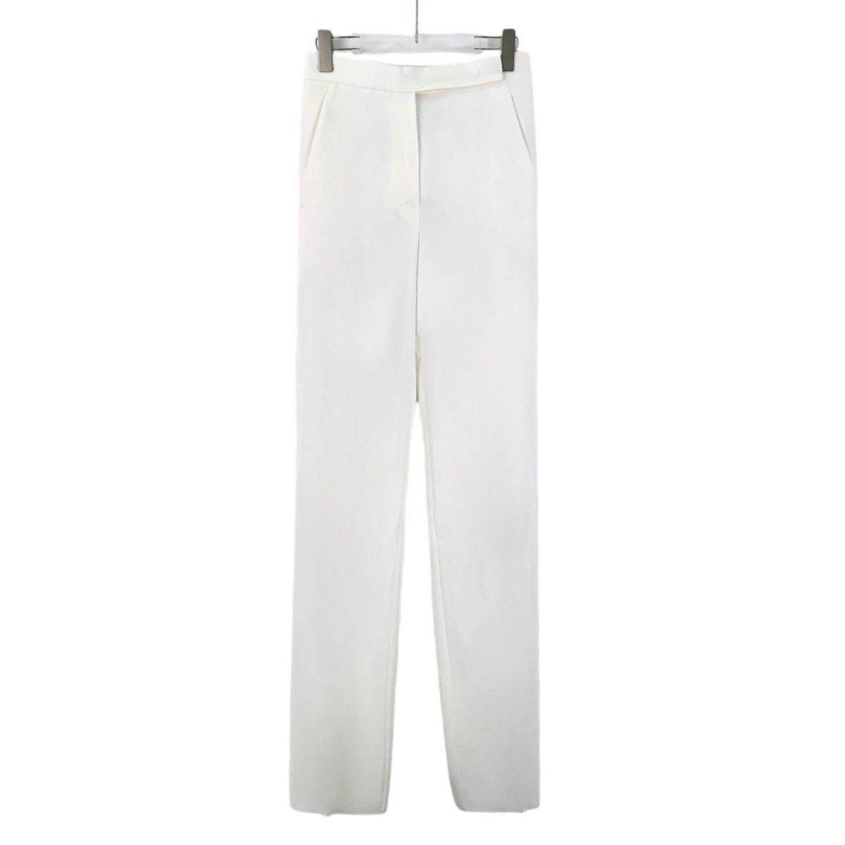 Max Mara MaxMara White Straight-fit Casual Suit Pants K26WX Size 27" / US 4 / IT 40 - 1 Thumbnail