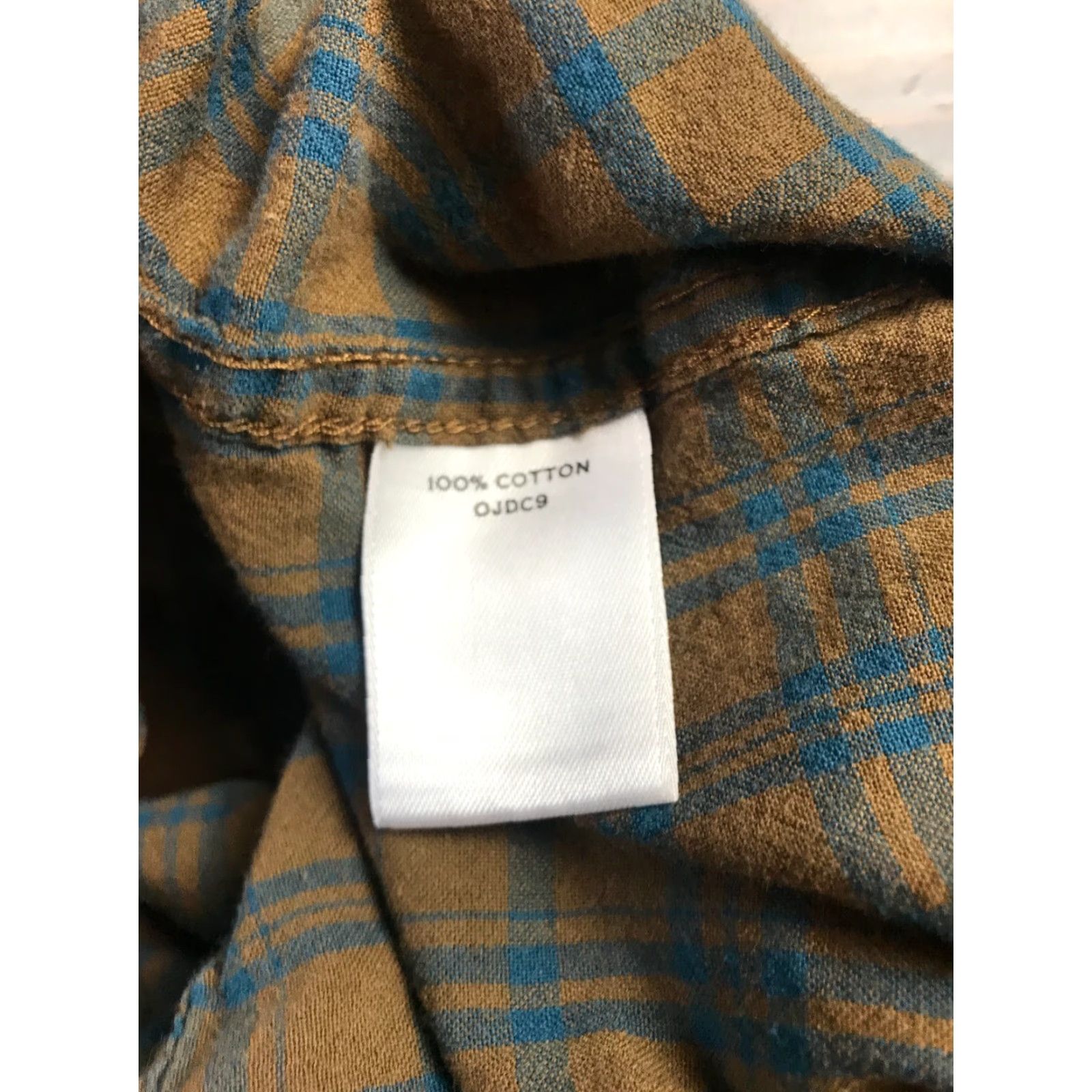 Vintage L.L.Bean Shirt Men's Size Large Brown Blue Check Button Down Long Sleeve Pocket Size US L / EU 52-54 / 3 - 6 Thumbnail
