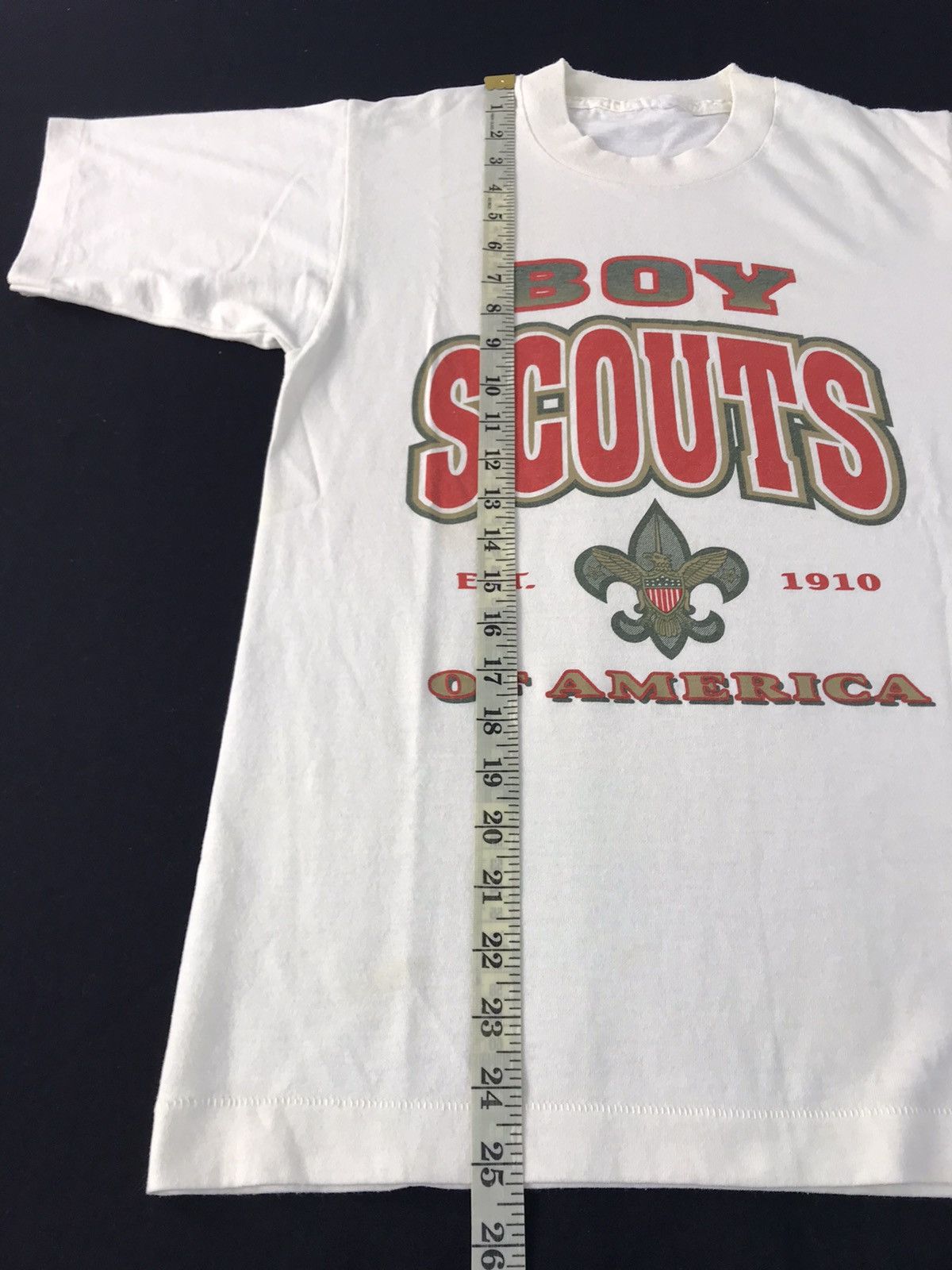 Vintage 80s 90s Boy Scout Of America Outdoor Spell Out Tee Size US S / EU 44-46 / 1 - 6 Thumbnail