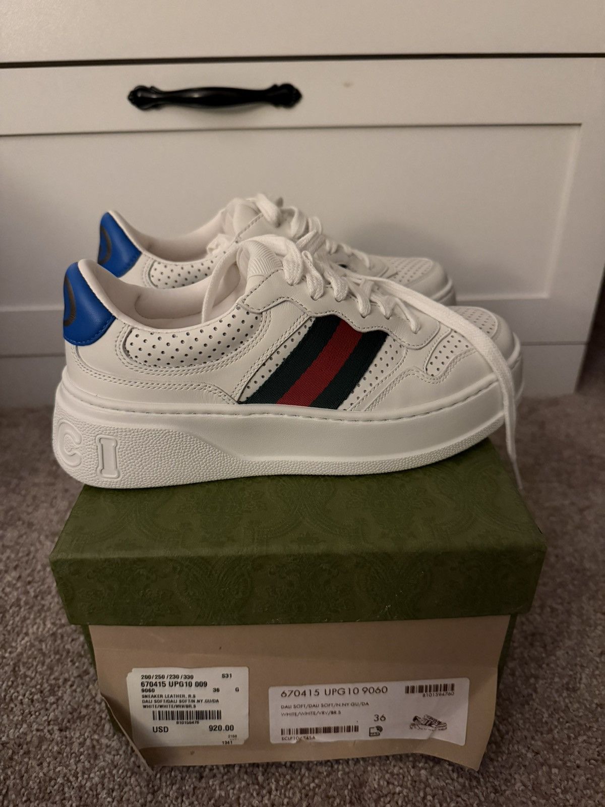 Gucci Gucci Womens Sneakers Size US 5.5 / IT 35.5 - 1 Thumbnail