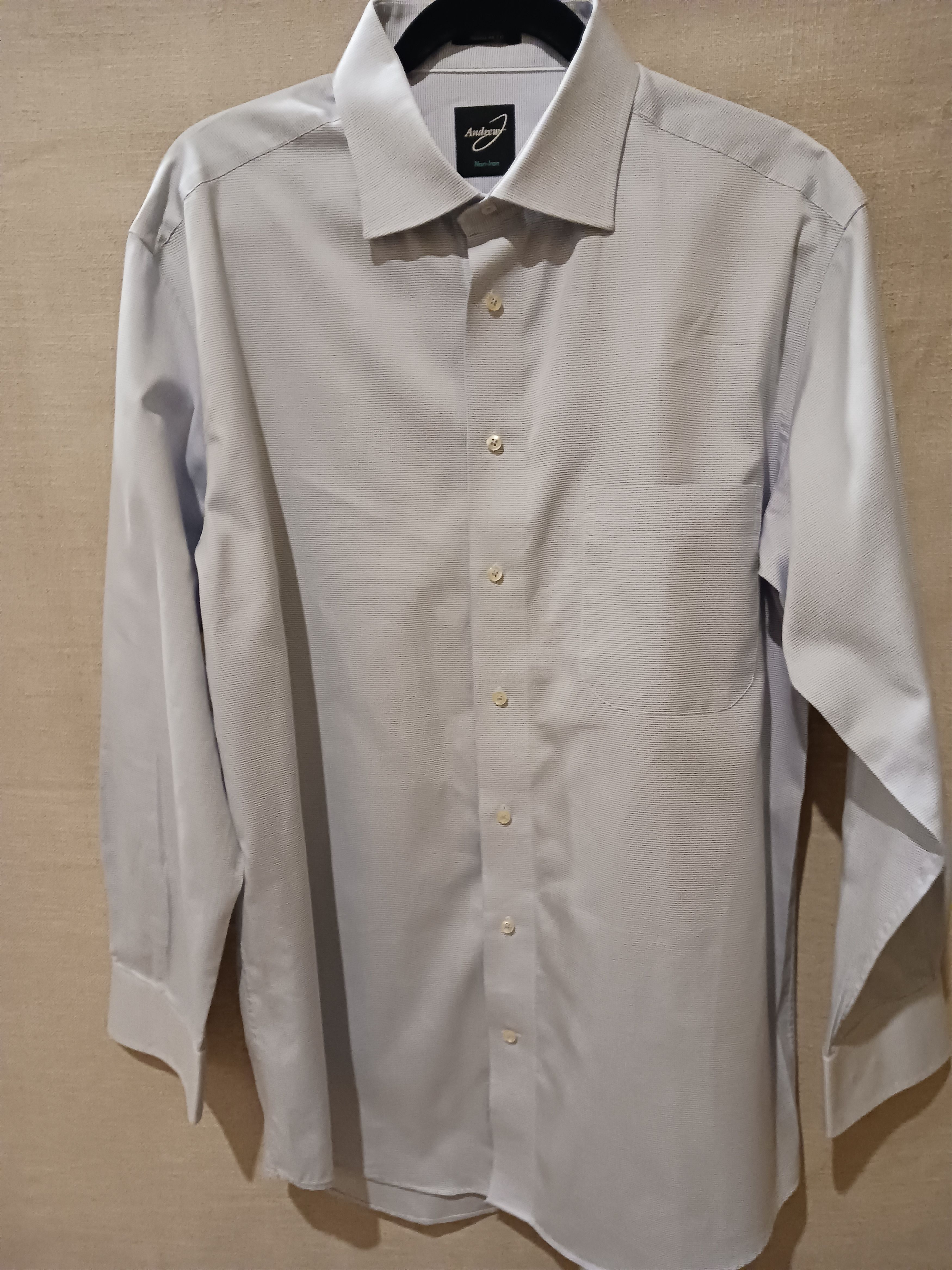 Other Andrew J Men's 100% Cotton Dress Shirt Sz M Size US L / EU 52-54 / 3 - 1 Thumbnail