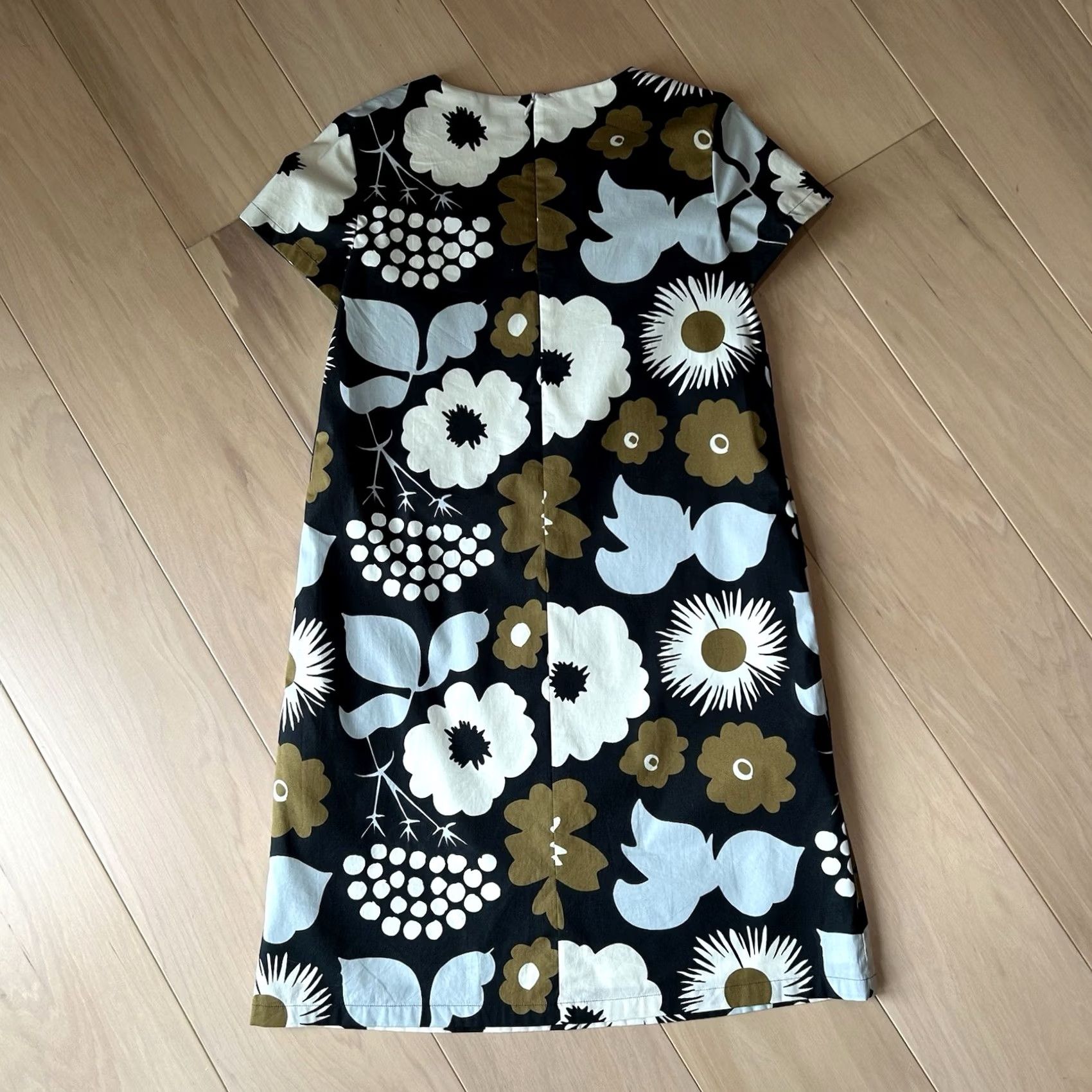Marimekko VINTAGE Marimekko Floral One Piece Dress Short Sleeve Knee Length Women’s 32 Size 24" / US 00 / IT 34 - 3 Thumbnail